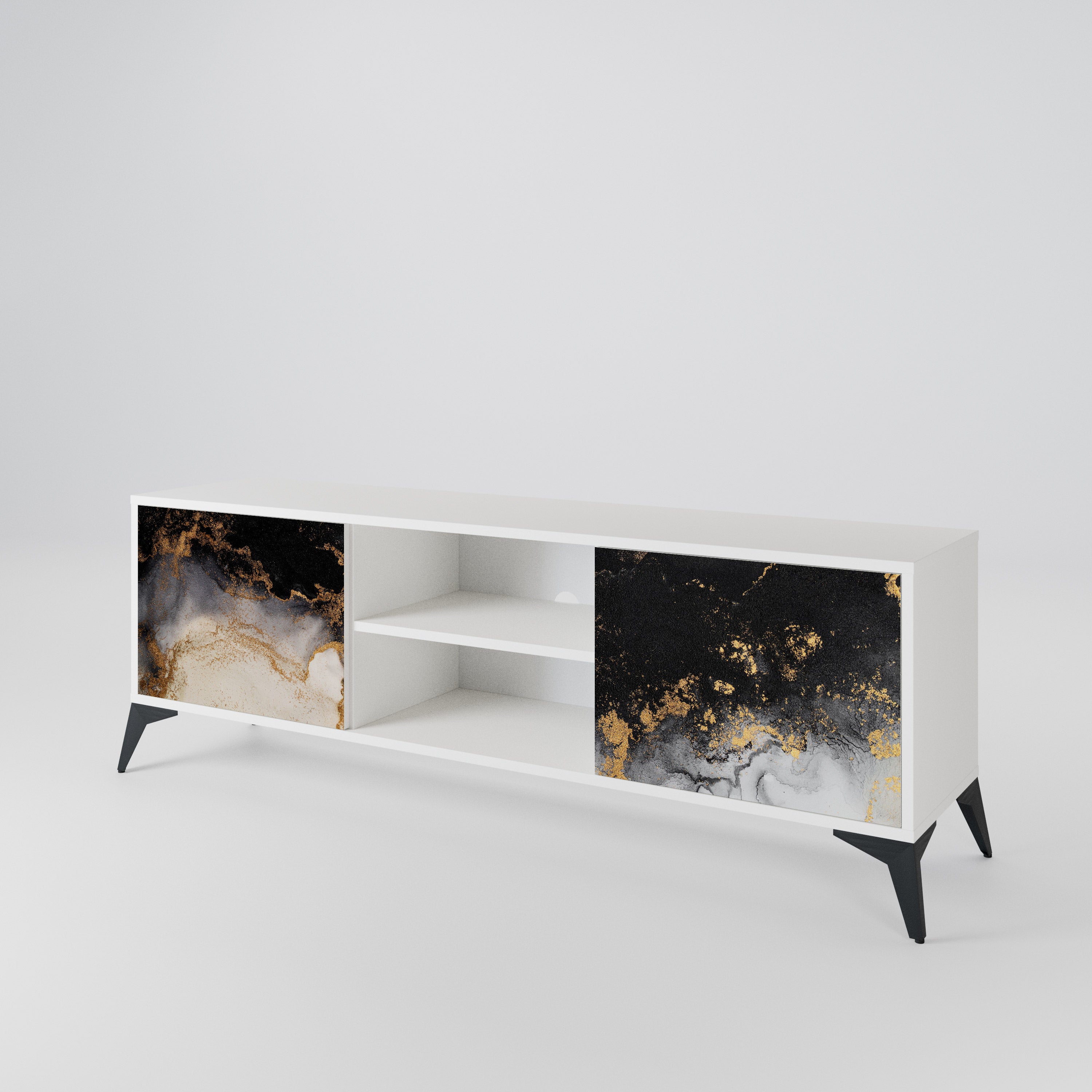 MARBLE OF TOMMORROW Dvoudveřový TV stolek