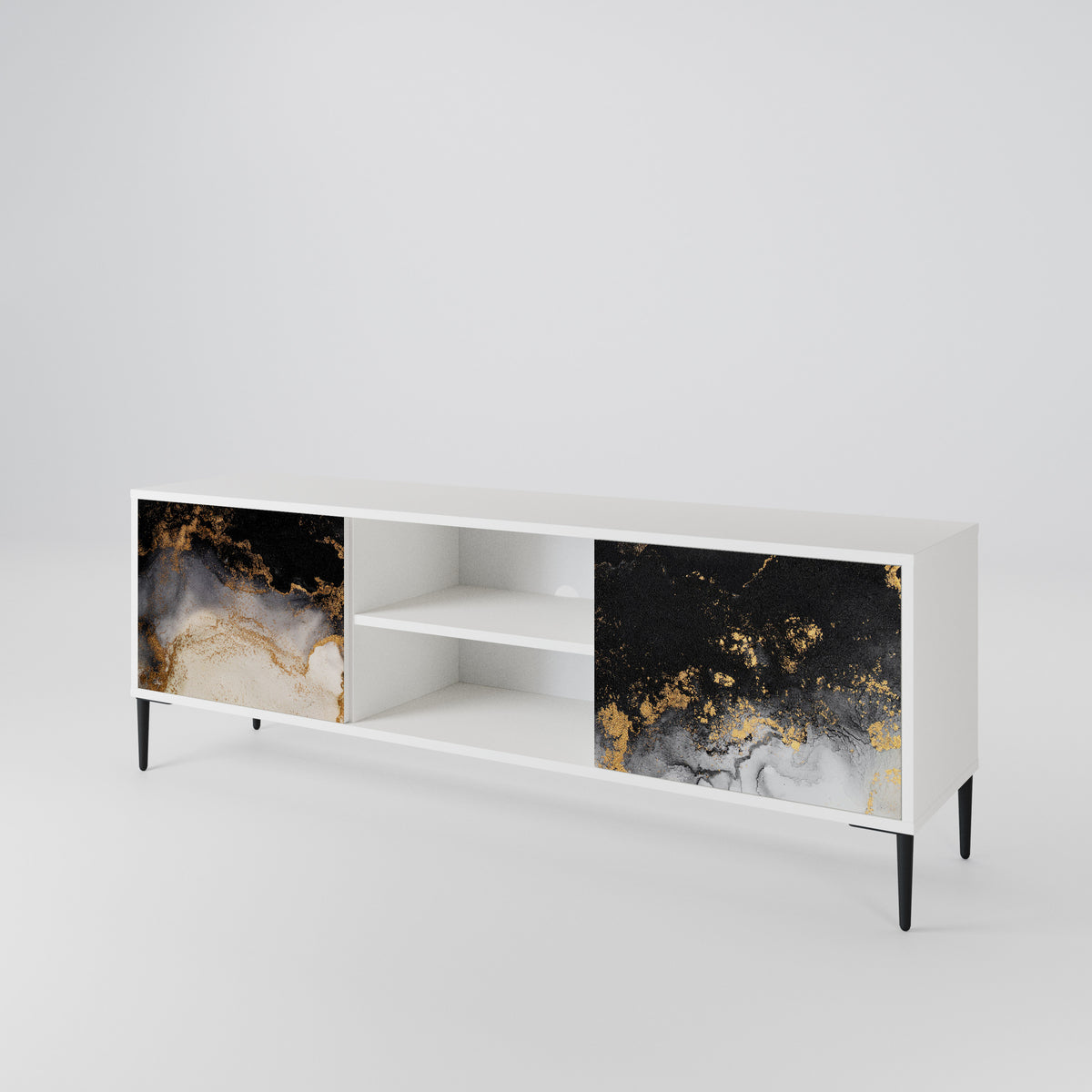 MARBLE OF TOMMORROW Dvoudveřový TV stolek