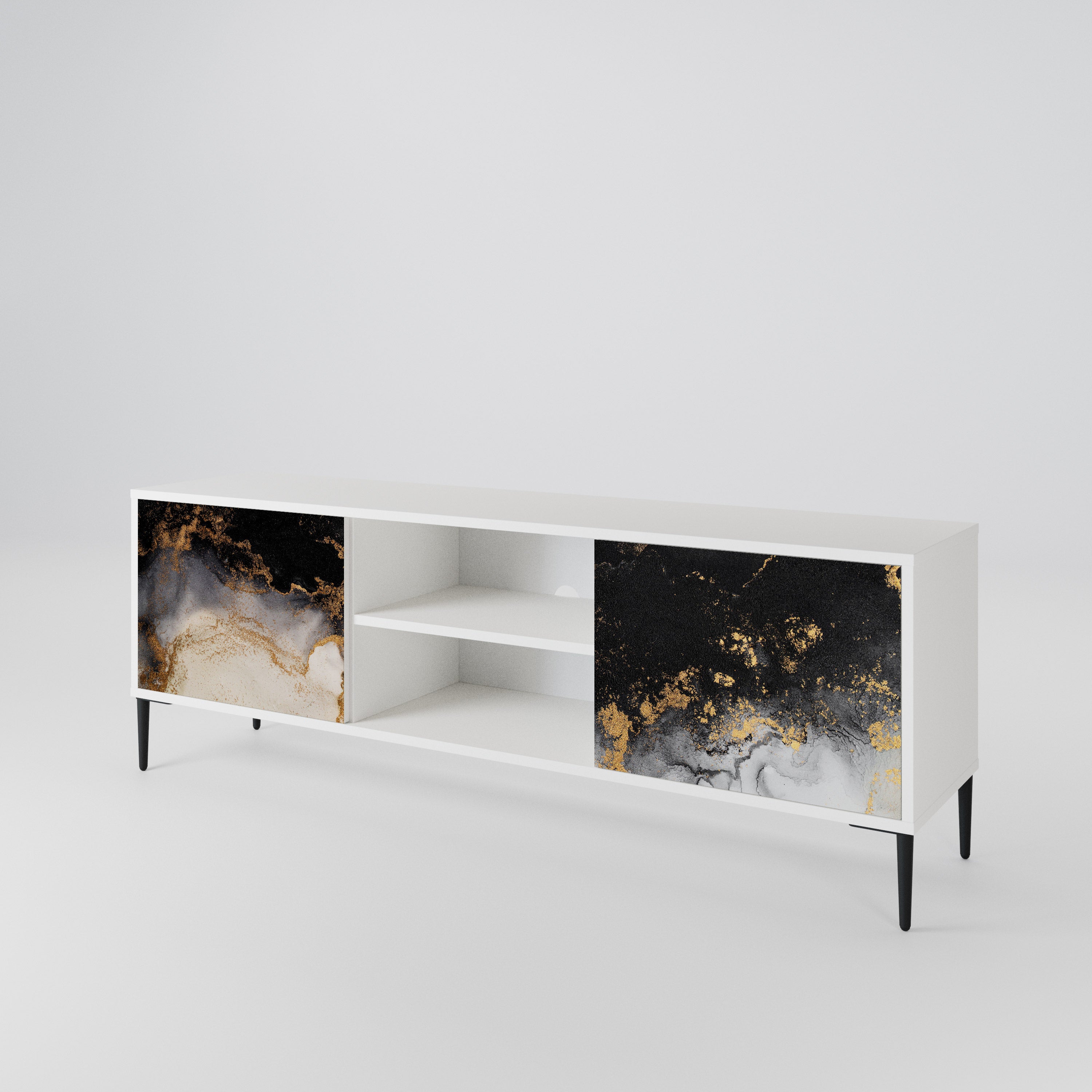 MARBLE OF TOMMORROW Dvoudveřový TV stolek