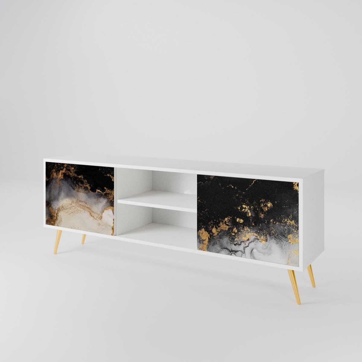 MARBLE OF TOMMORROW Dvoudveřový TV stolek