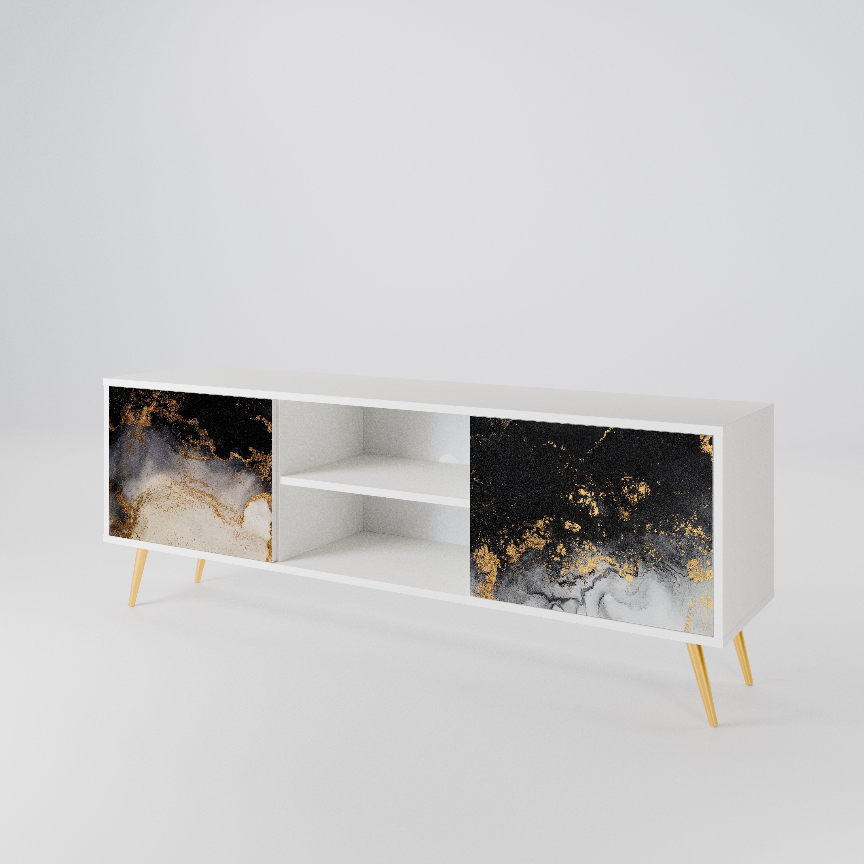 MARBLE OF TOMMORROW Dvoudveřový TV stolek