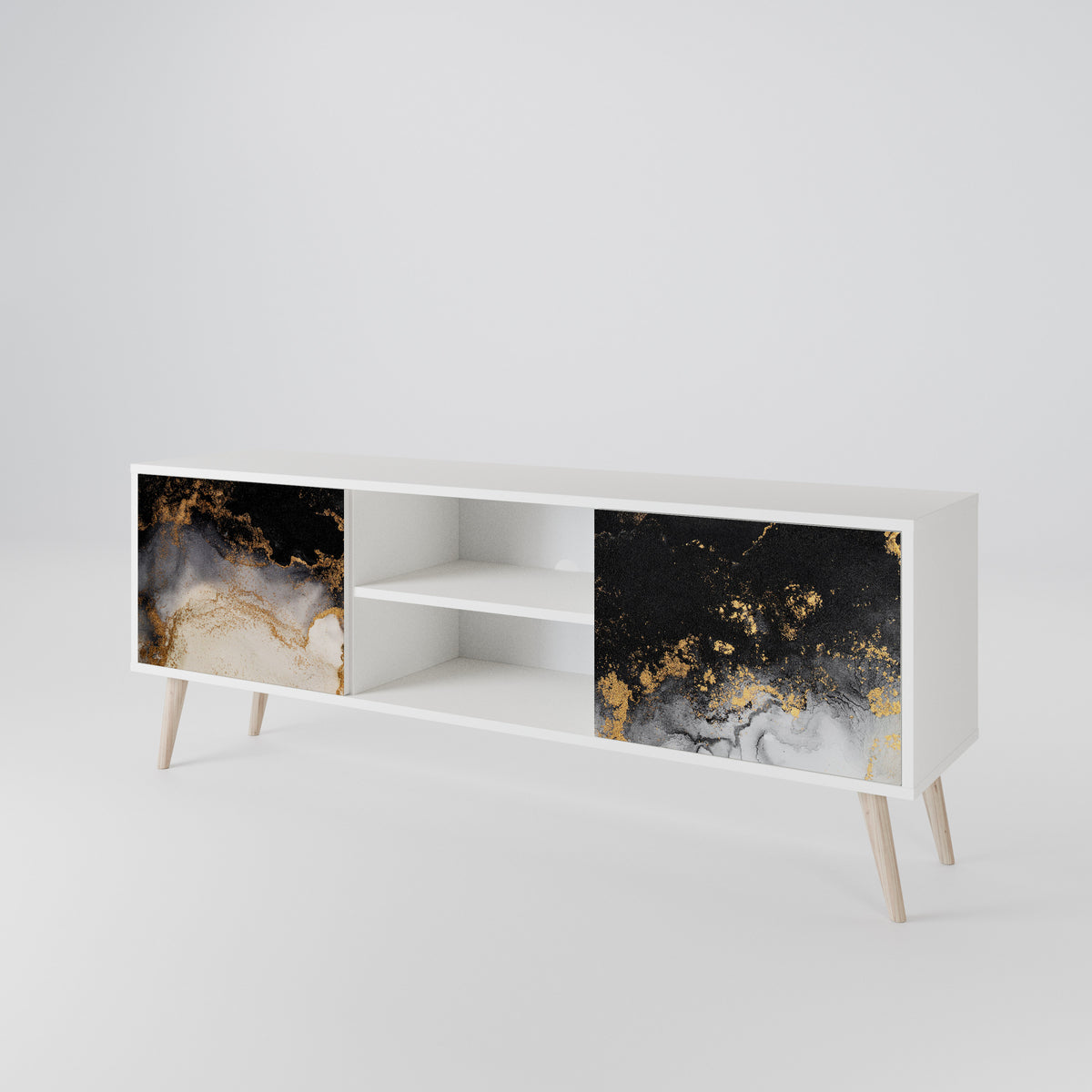 MARBLE OF TOMMORROW Dvoudveřový TV stolek