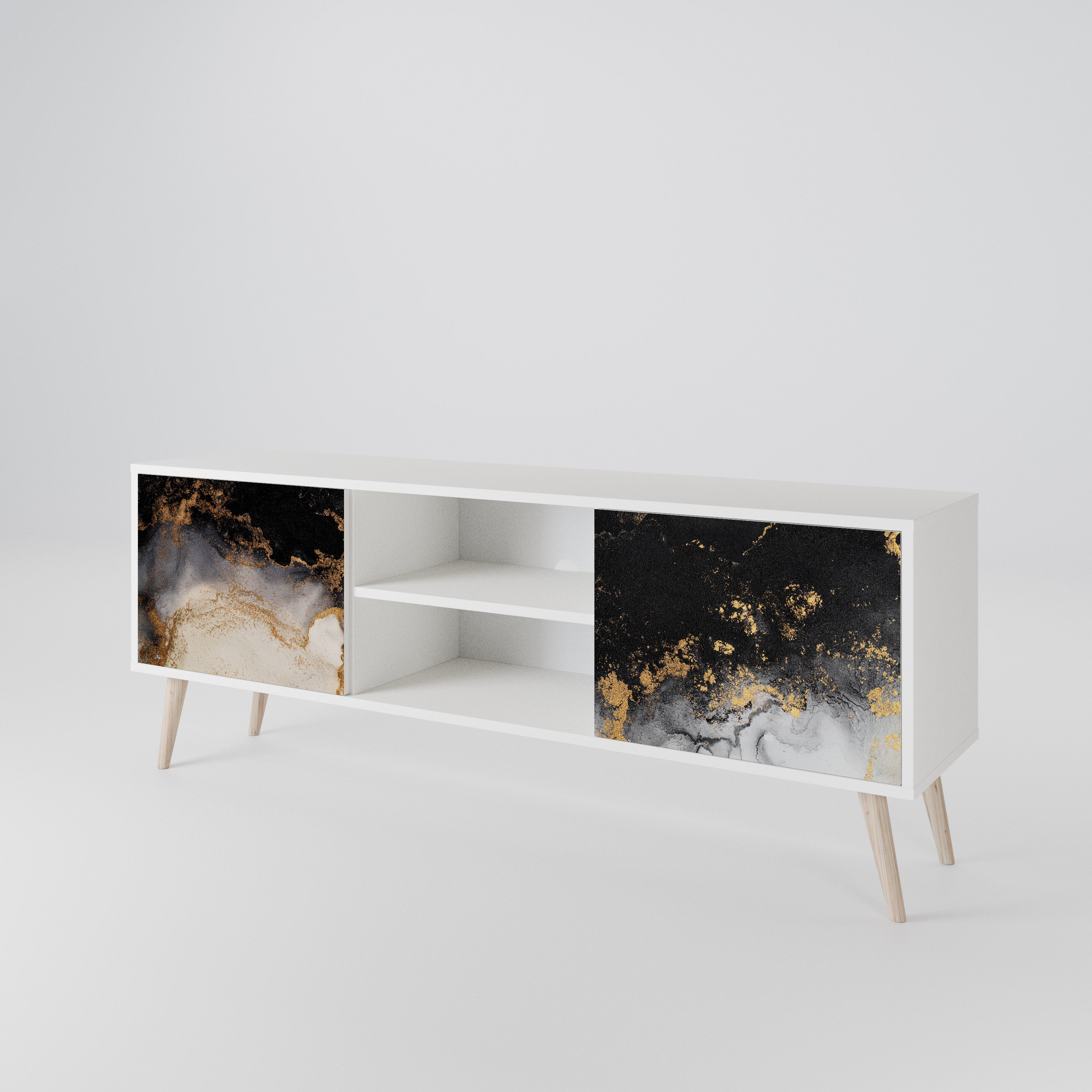 MARBLE OF TOMMORROW Dvoudveřový TV stolek