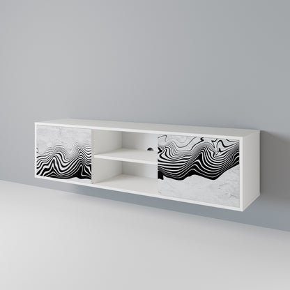 MONOCHROME MIRAGE Dvoudveřový TV stolek