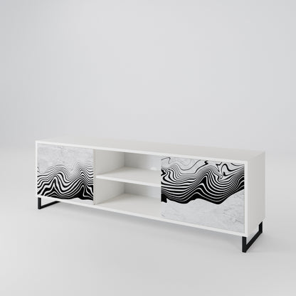 MONOCHROME MIRAGE Dvoudveřový TV stolek