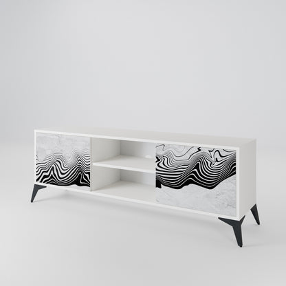 MONOCHROME MIRAGE Dvoudveřový TV stolek