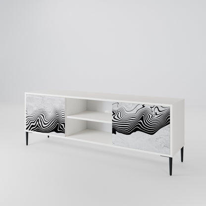 MONOCHROME MIRAGE Dvoudveřový TV stolek