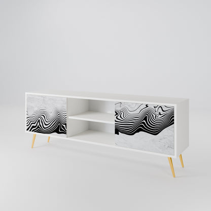 MONOCHROME MIRAGE Dvoudveřový TV stolek