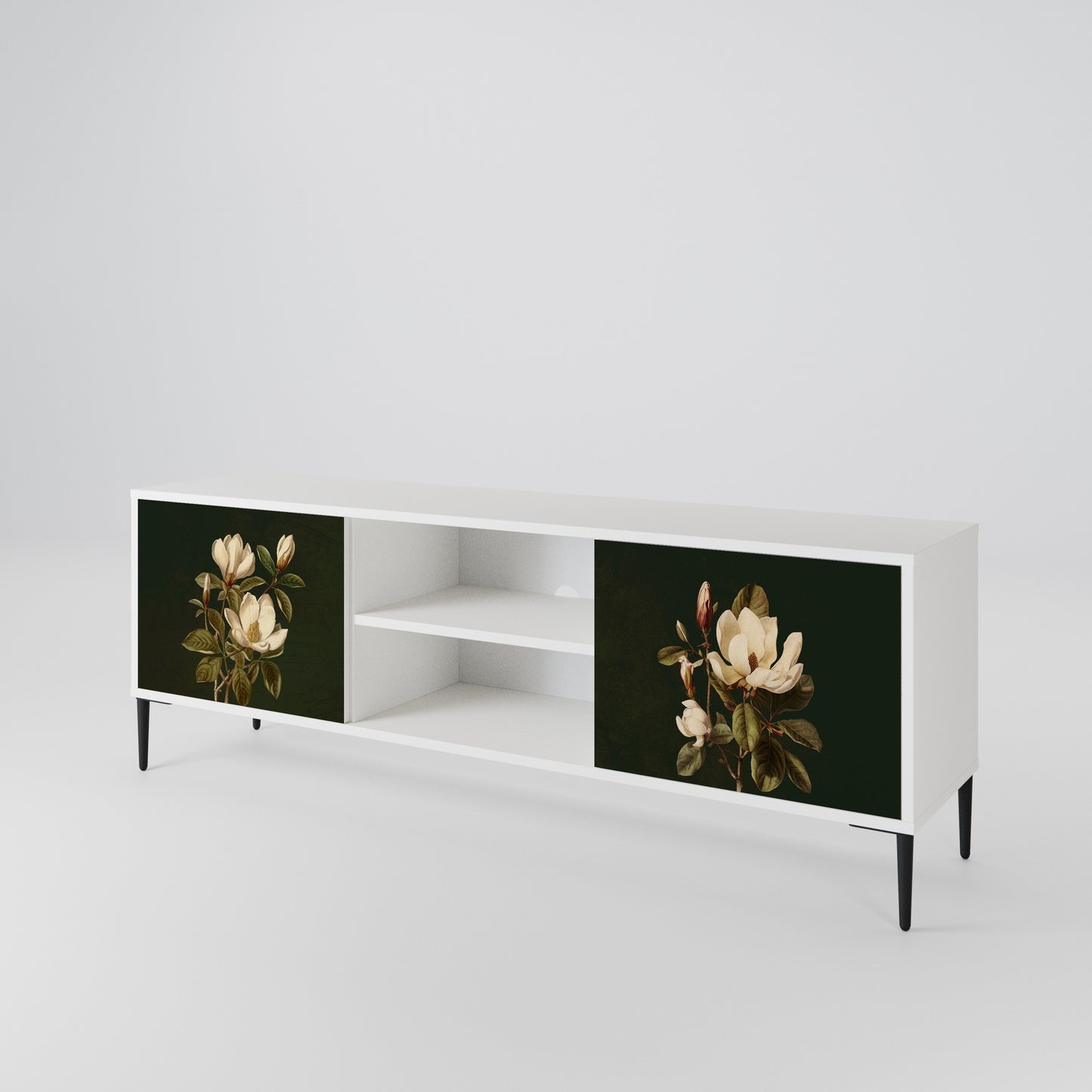 FLORAL NOIR Dvoudveřový TV stolek