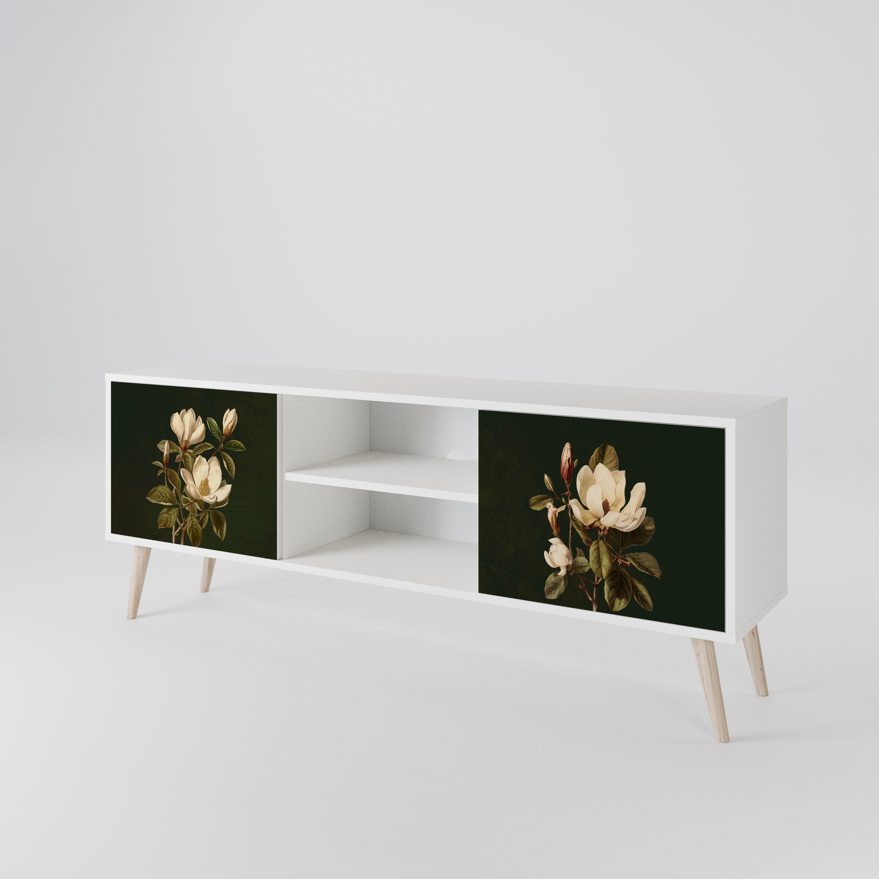 FLORAL NOIR Dvoudveřový TV stolek