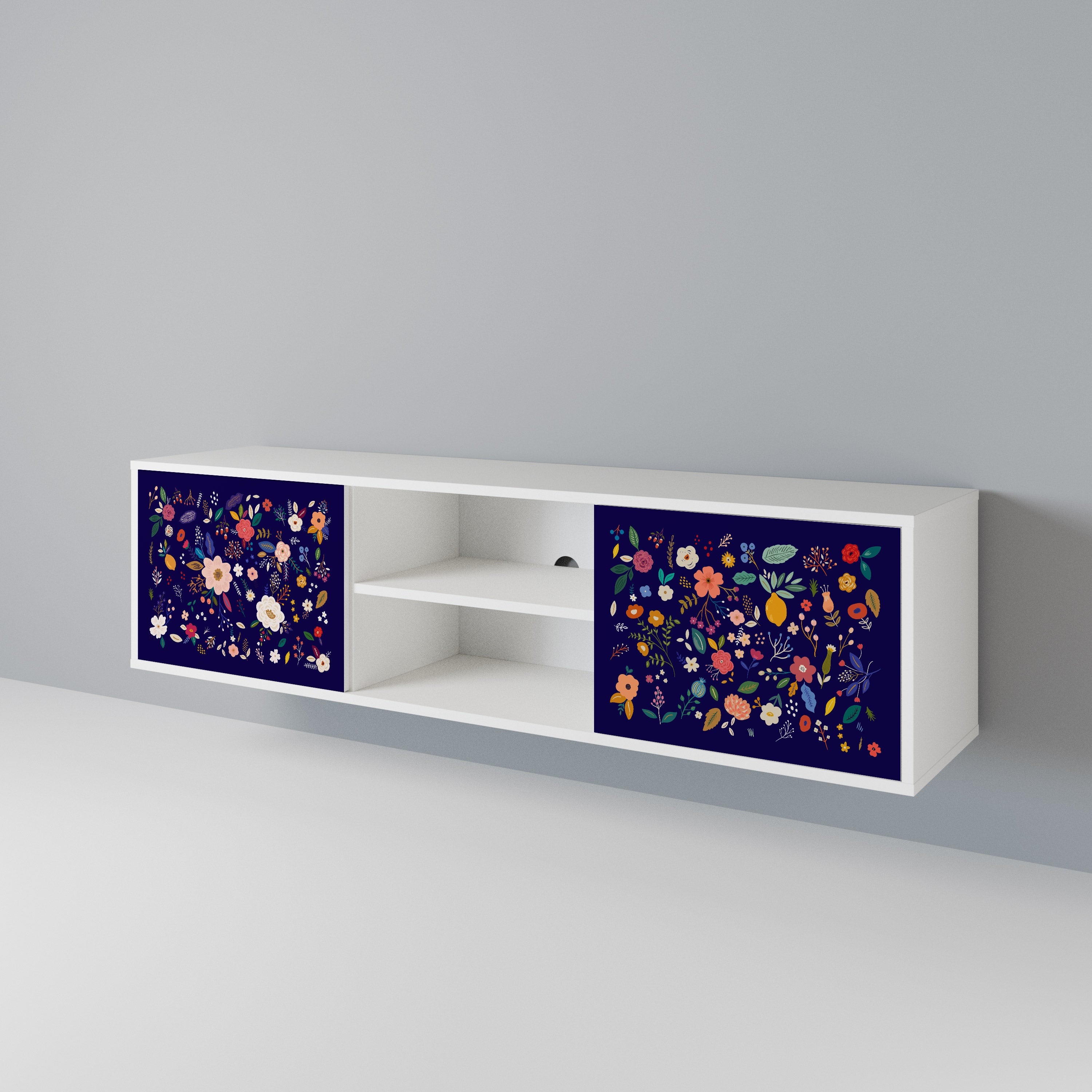 FLORAL COMBINATION Dvoudveřový TV stolek
