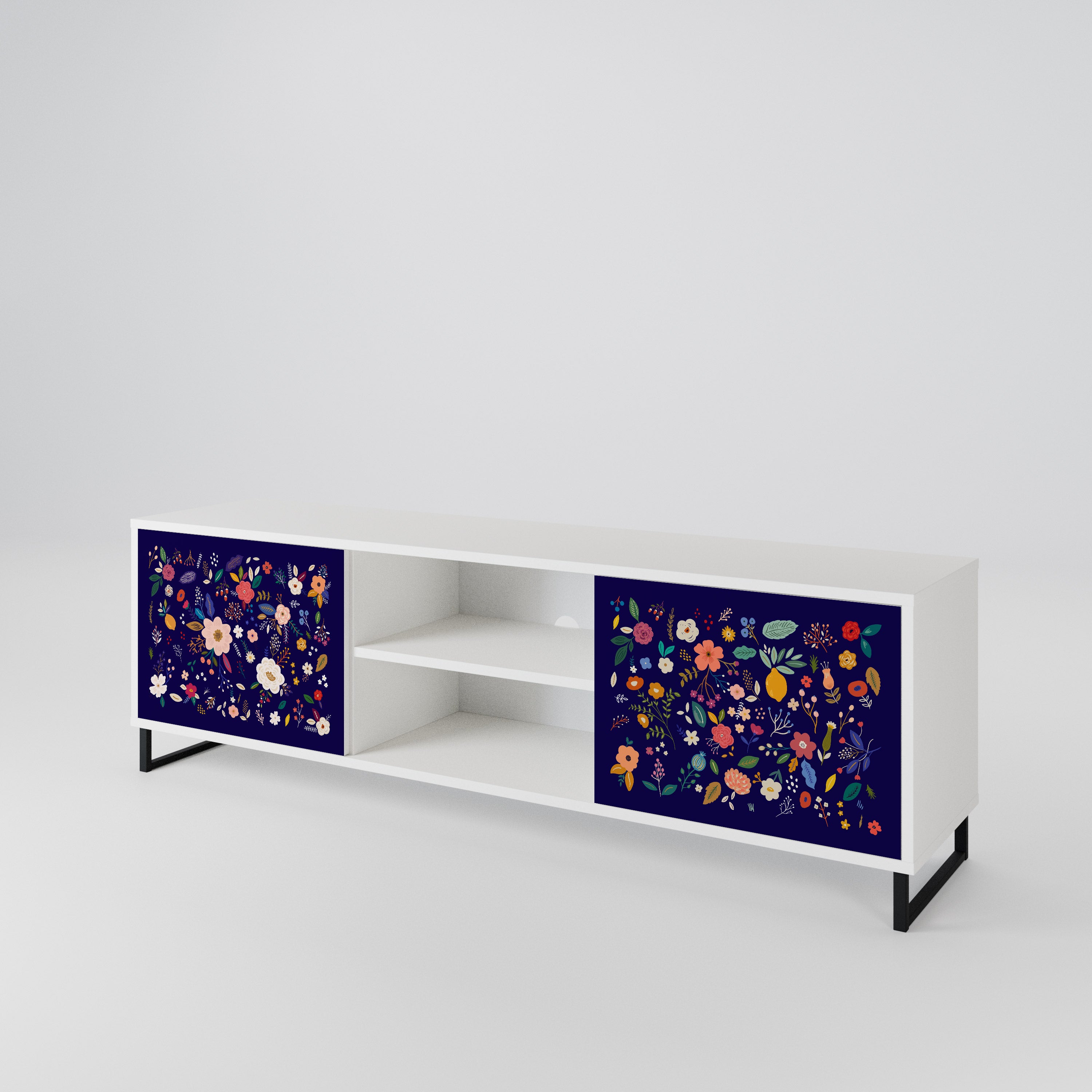 FLORAL COMBINATION Dvoudveřový TV stolek