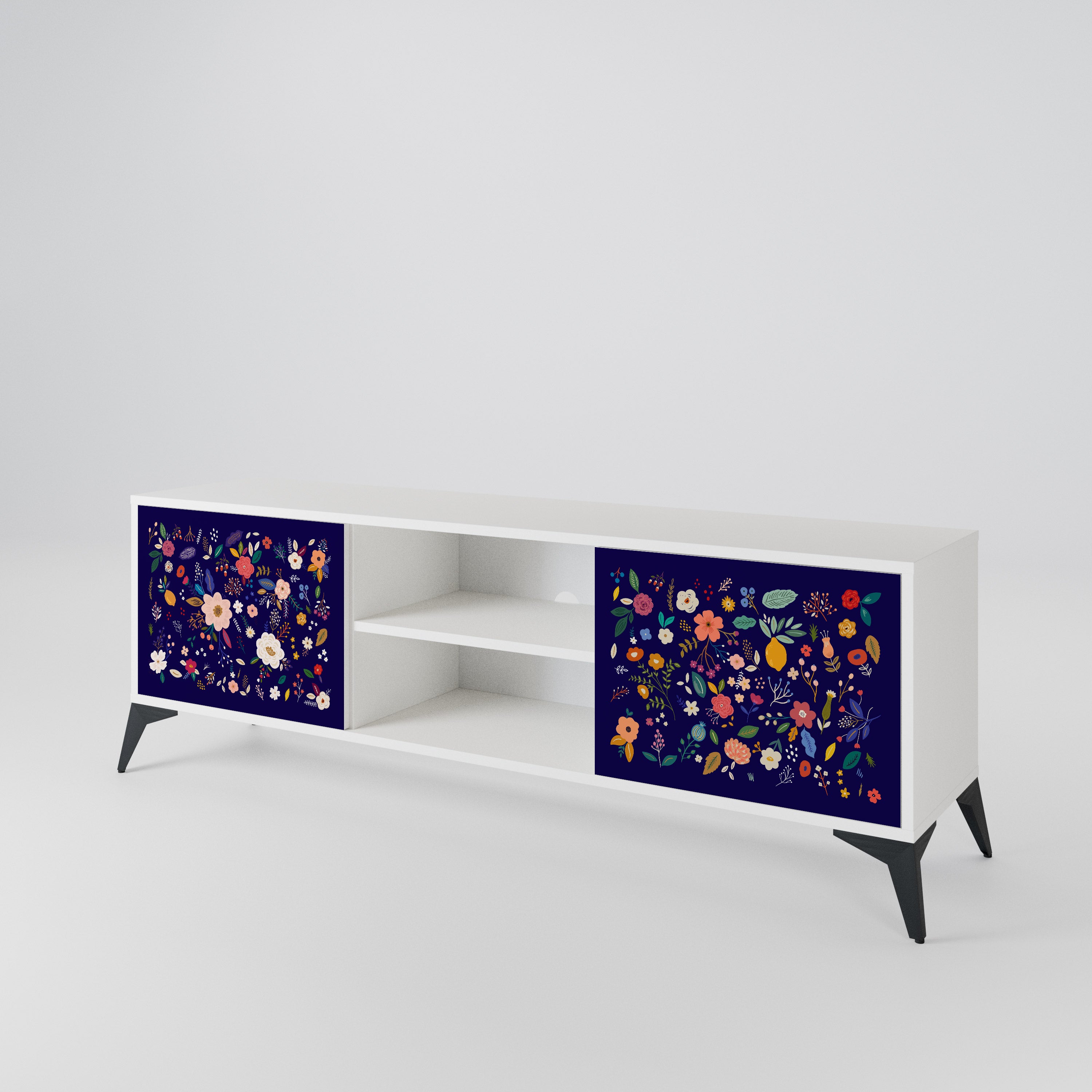 FLORAL COMBINATION Dvoudveřový TV stolek