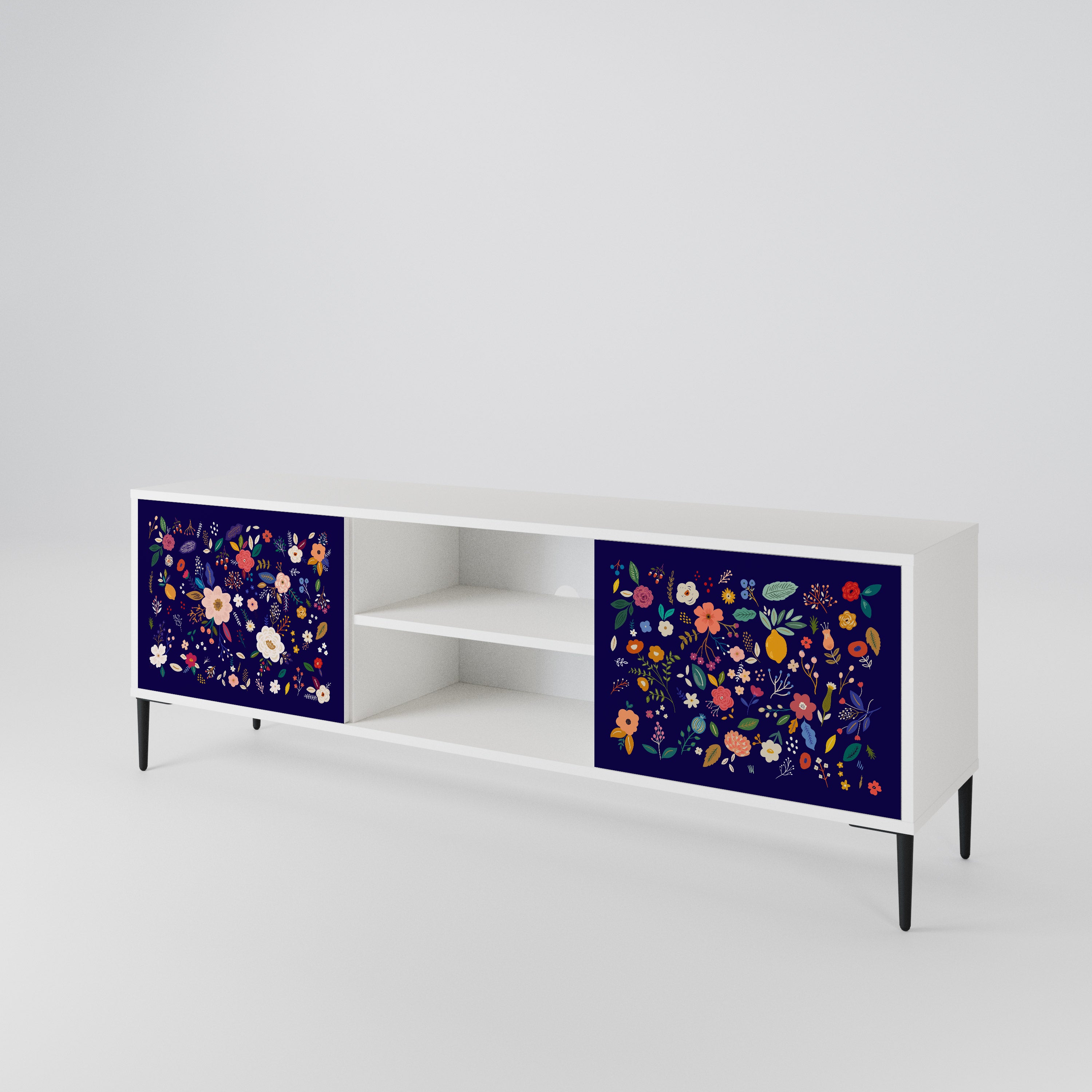 FLORAL COMBINATION Dvoudveřový TV stolek