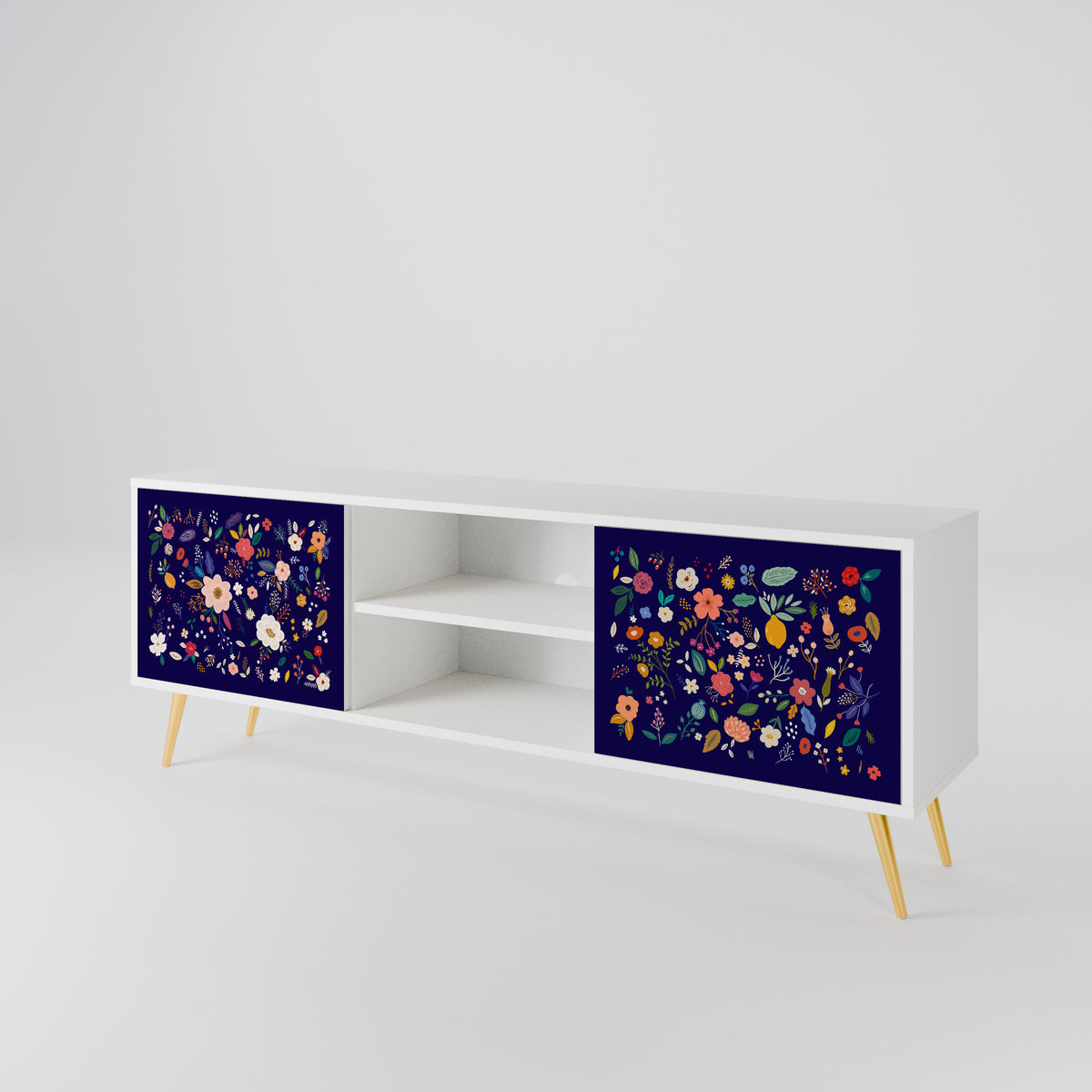 FLORAL COMBINATION Dvoudveřový TV stolek