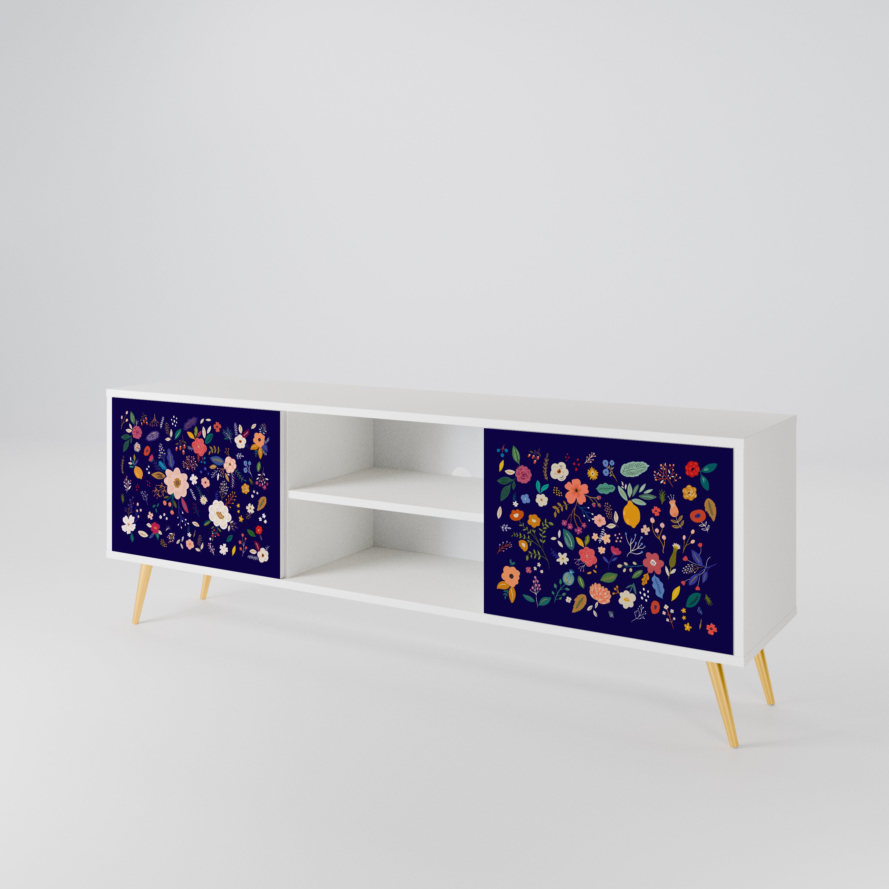 FLORAL COMBINATION Dvoudveřový TV stolek
