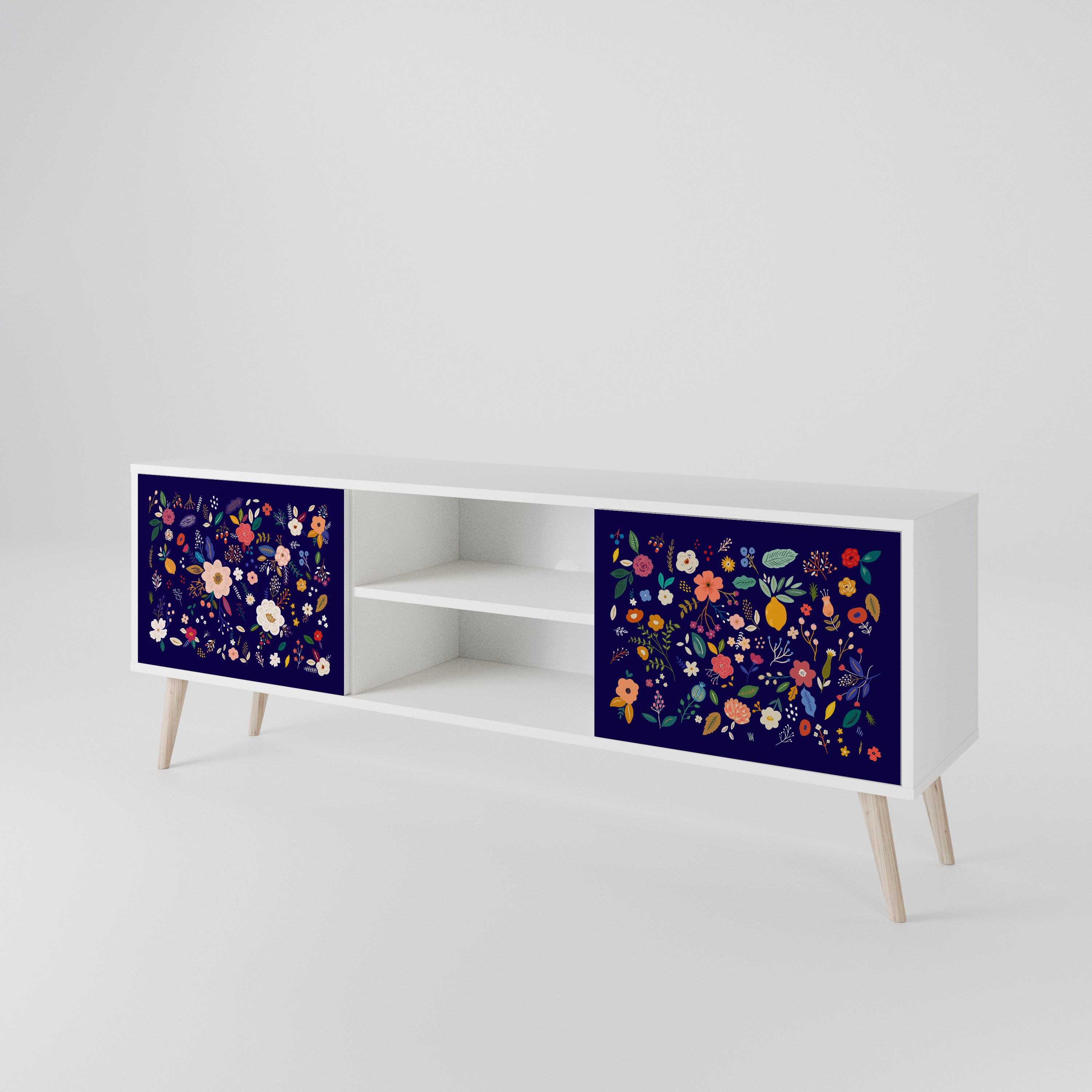 FLORAL COMBINATION Dvoudveřový TV stolek