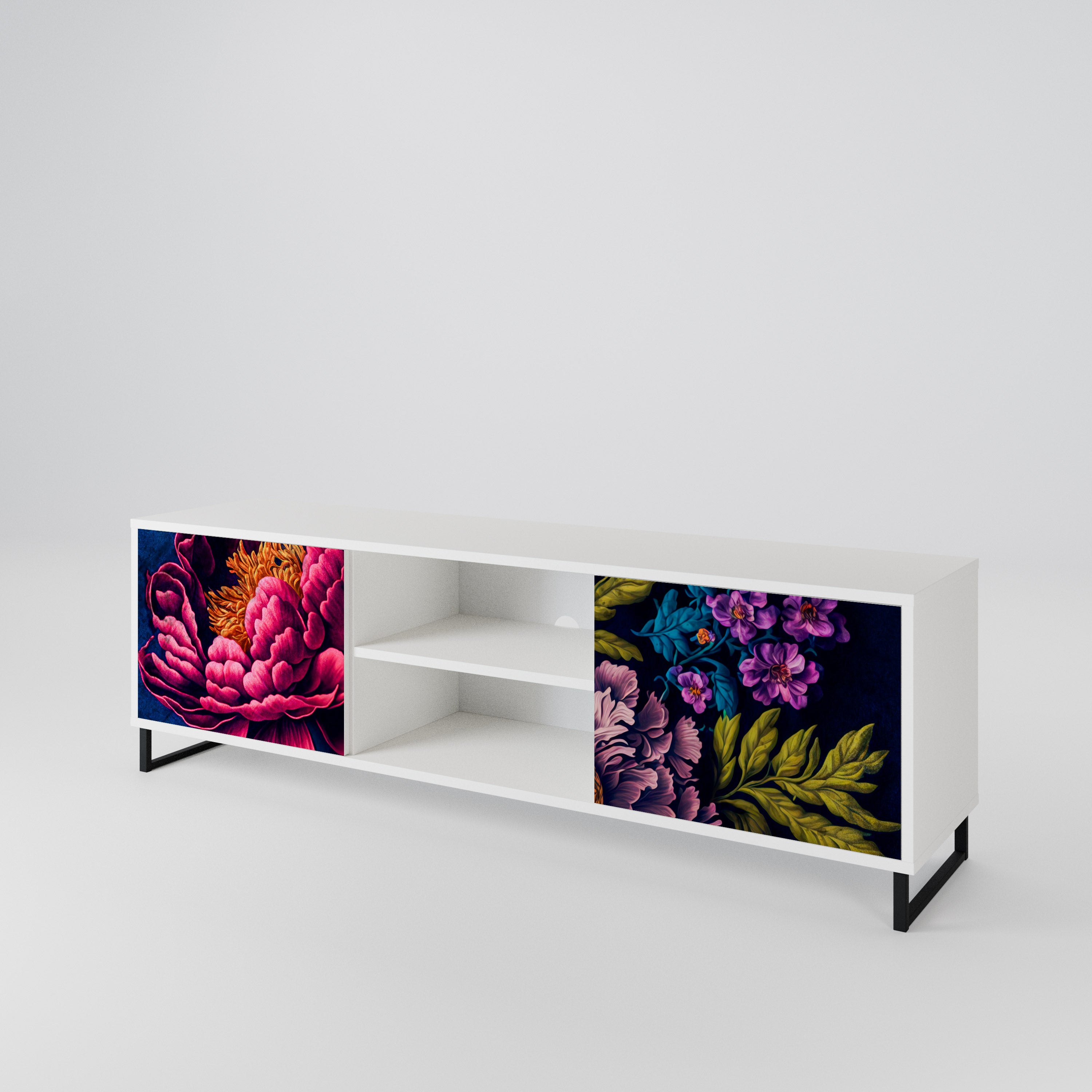 BLOOMING ELEGANCE Dvoudveřový TV stolek