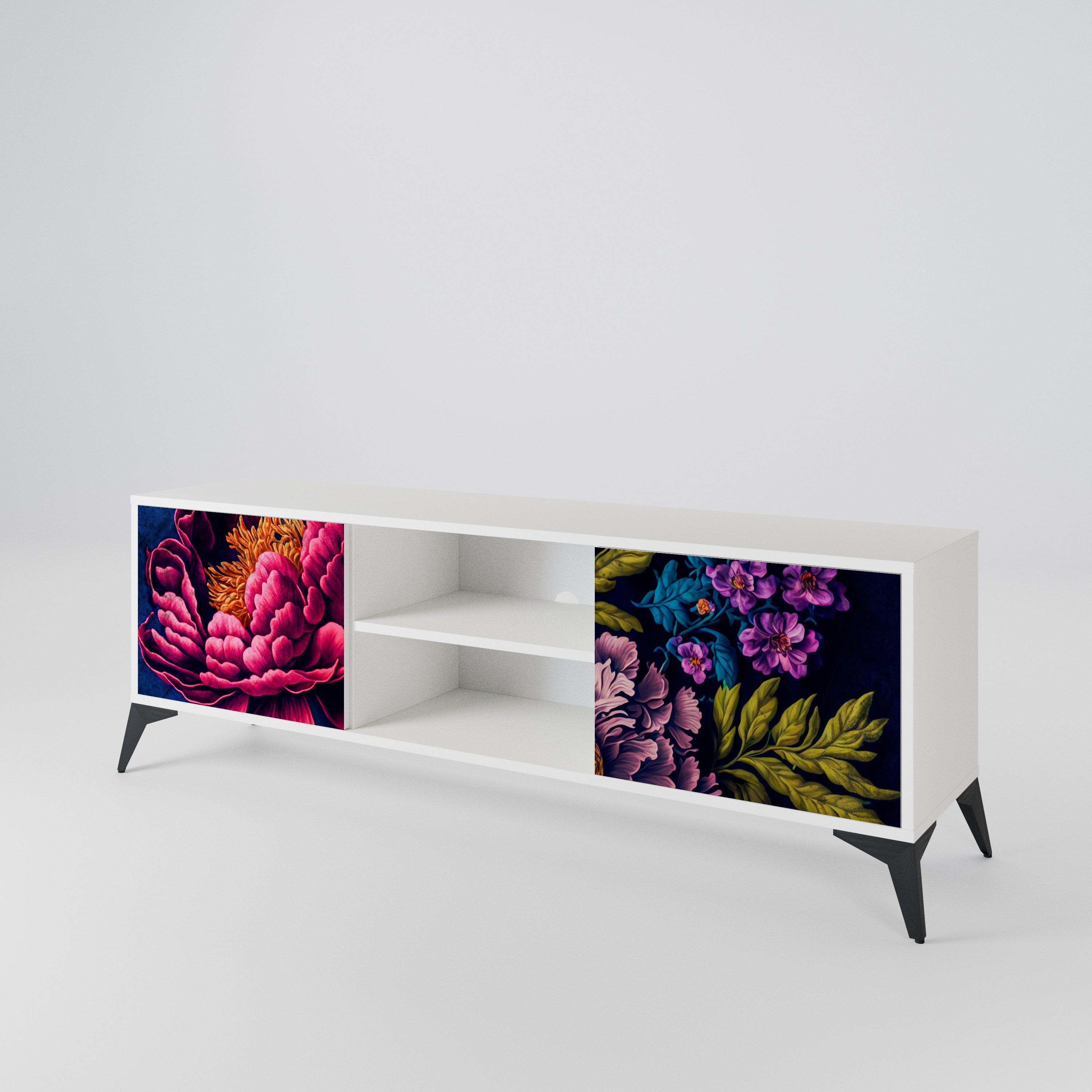 BLOOMING ELEGANCE Dvoudveřový TV stolek