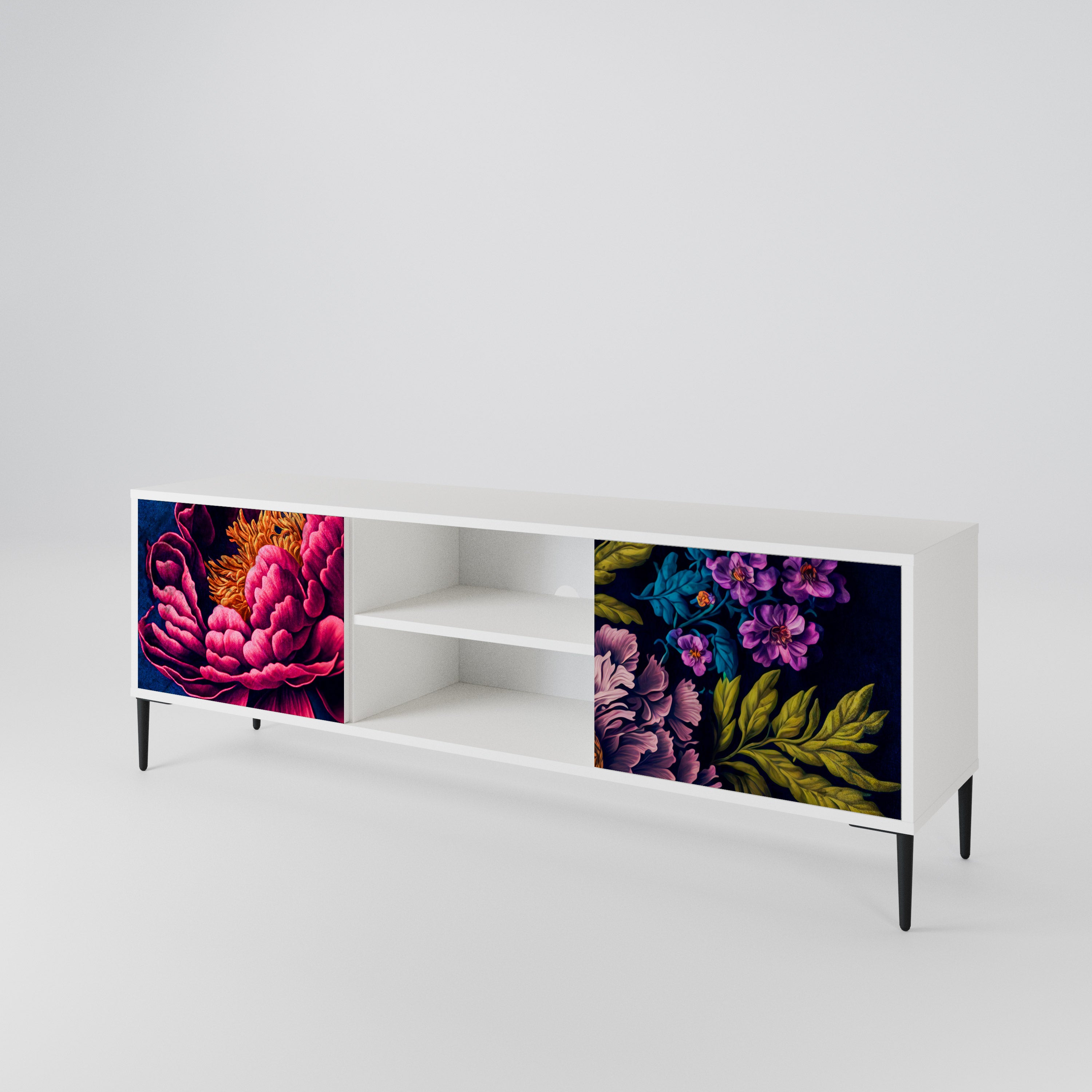 BLOOMING ELEGANCE Dvoudveřový TV stolek