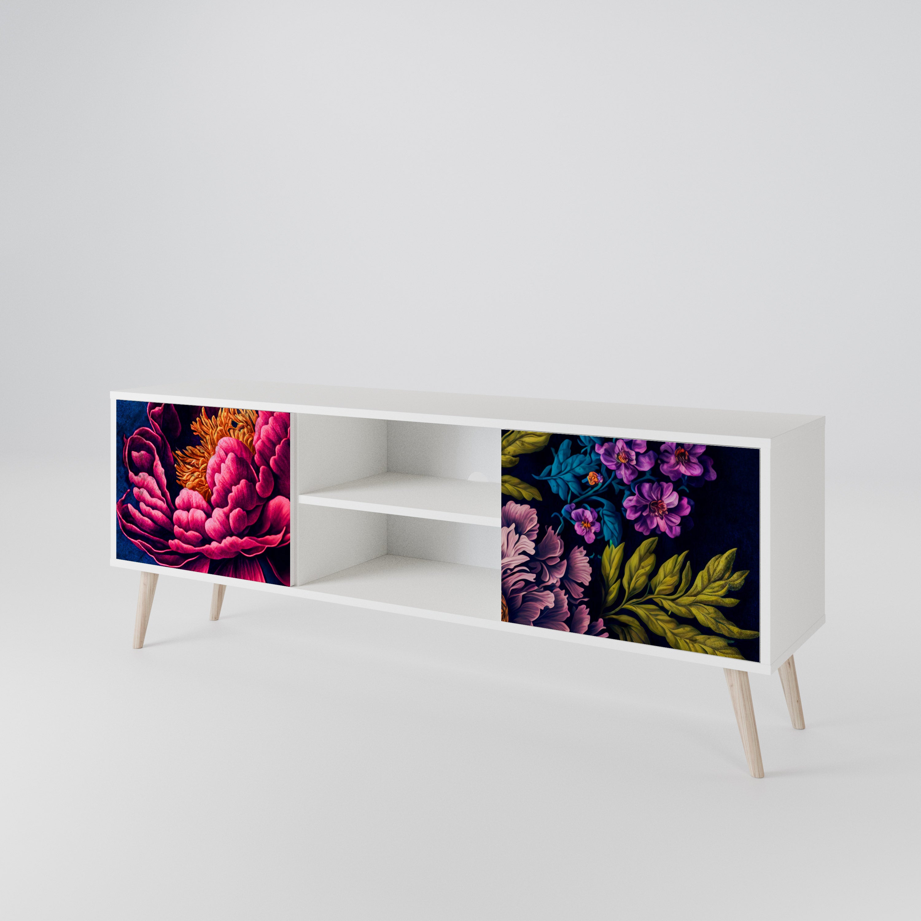 BLOOMING ELEGANCE Dvoudveřový TV stolek