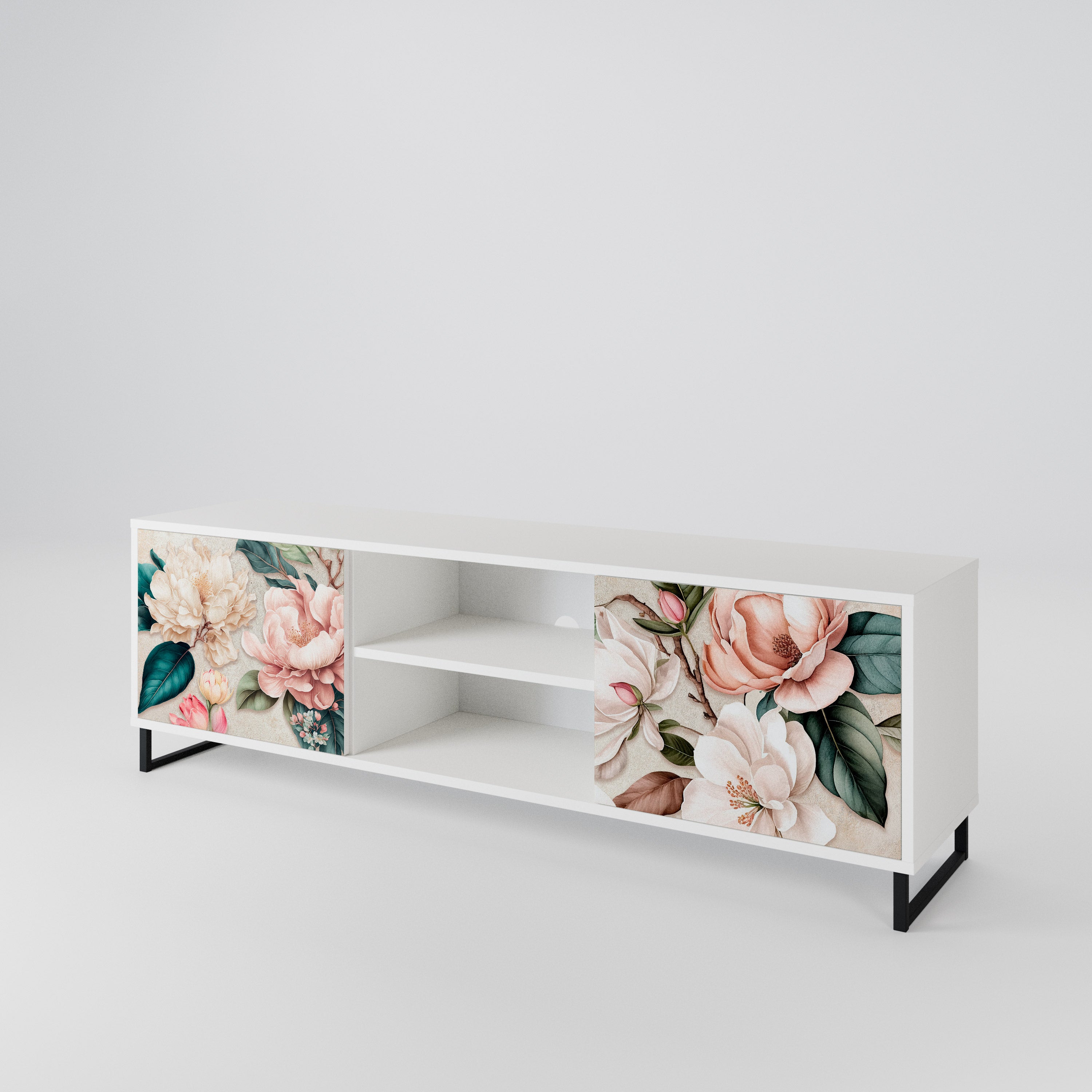FLORAL GRACE Dvoudveřový TV stolek
