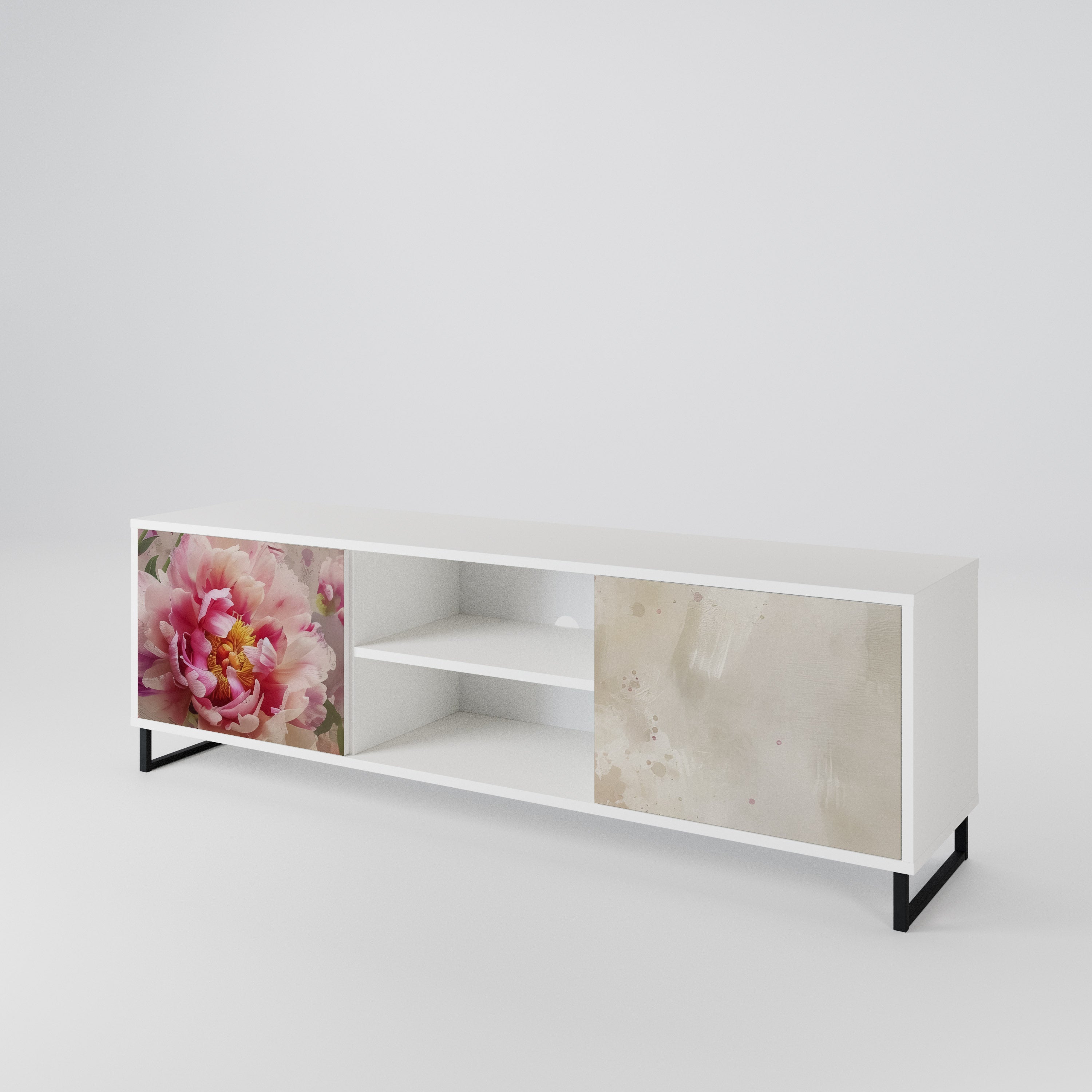 PEONY WHISPER Dvoudveřový TV stolek
