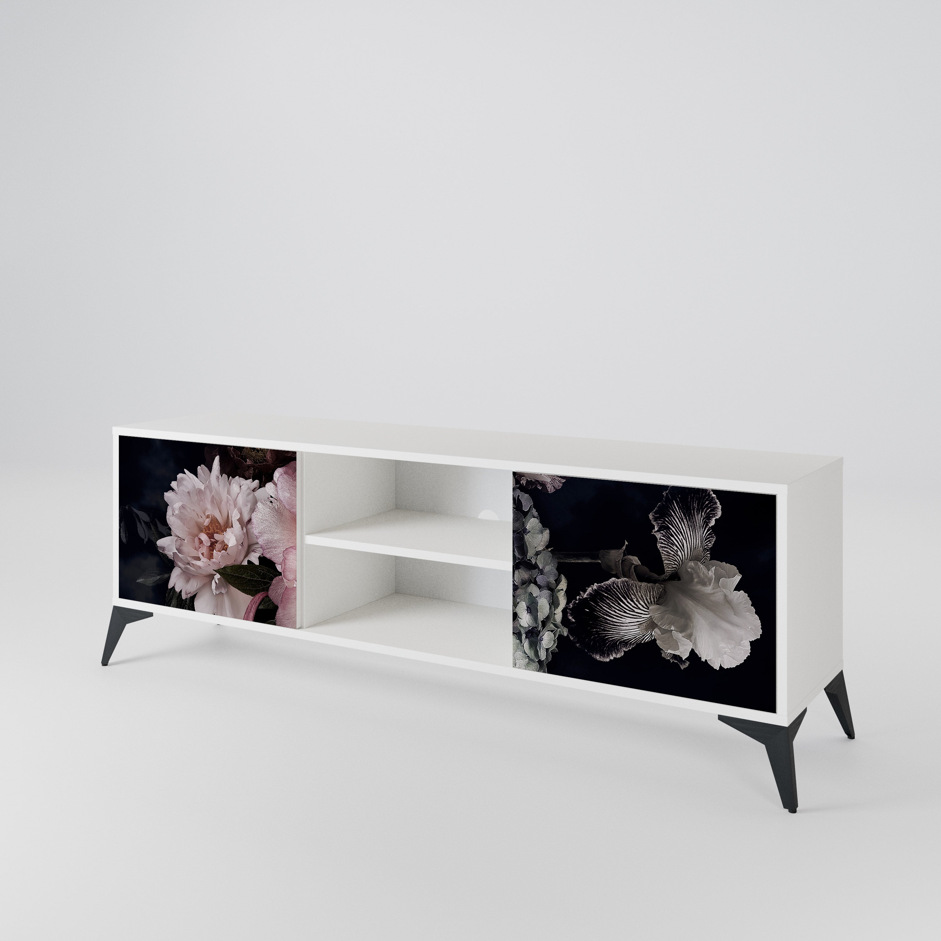 PURE BLOSSOM Dvoudveřový TV stolek