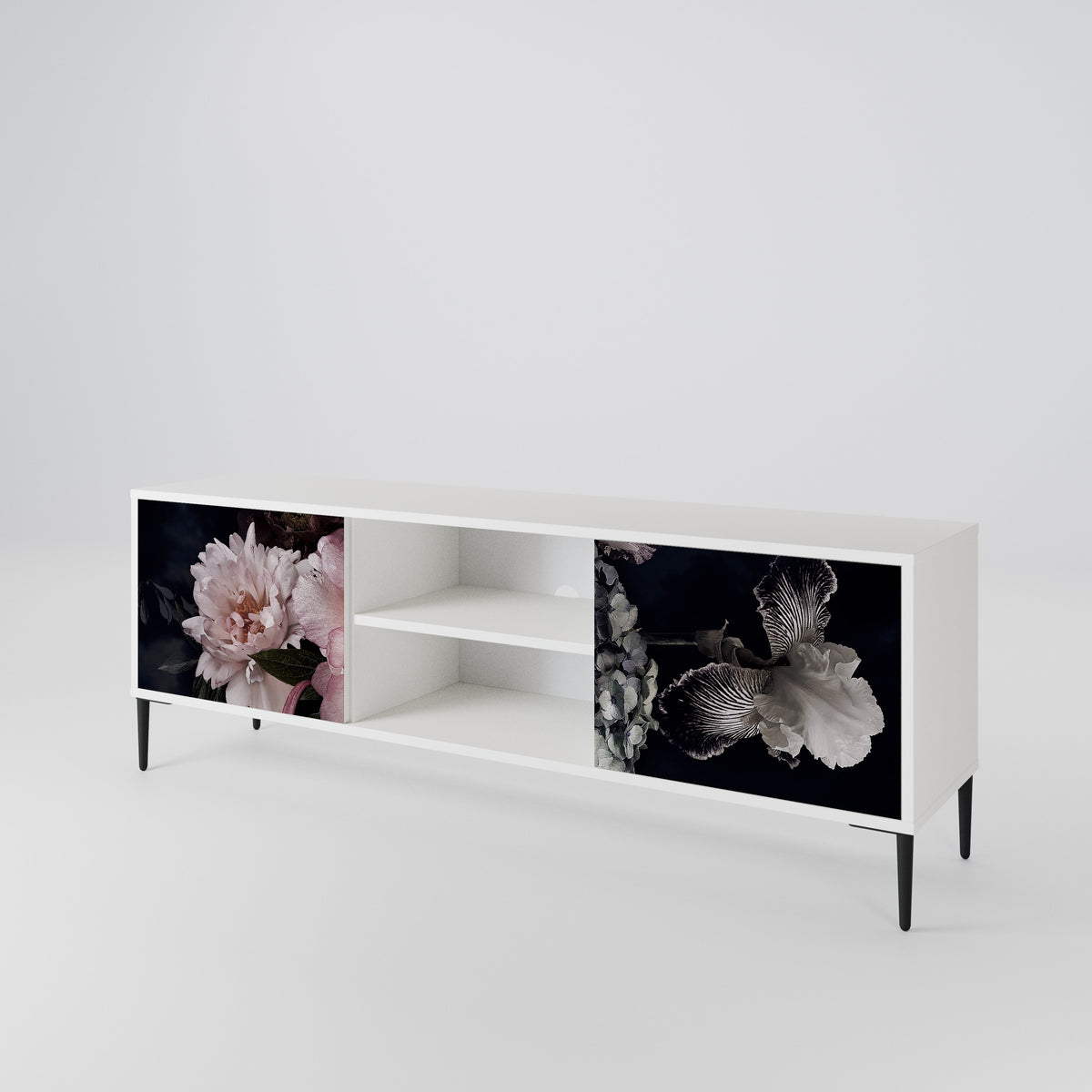 PURE BLOSSOM Dvoudveřový TV stolek