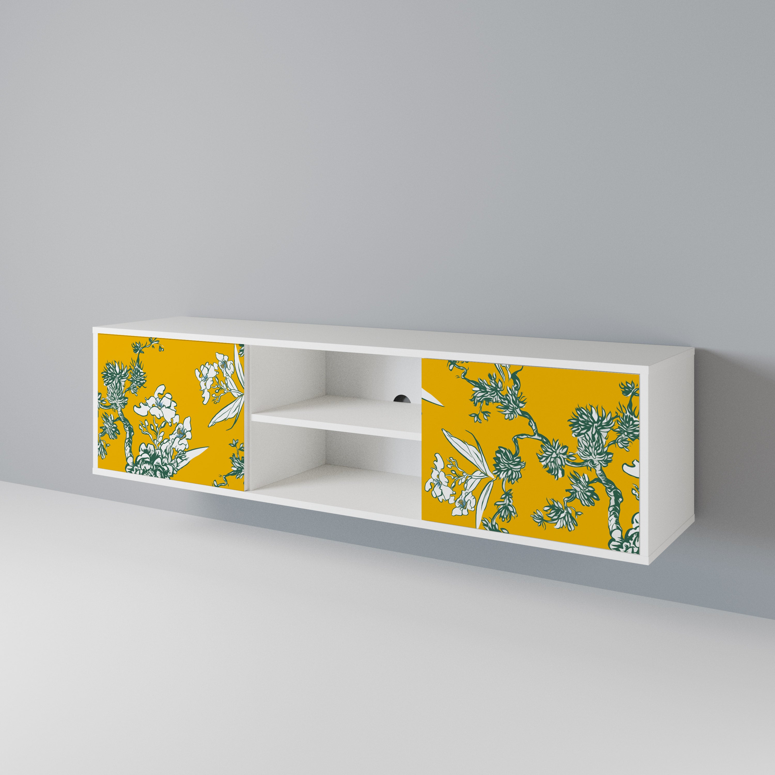 YELLOW CHINOISERIE Dvoudveřový TV stolek