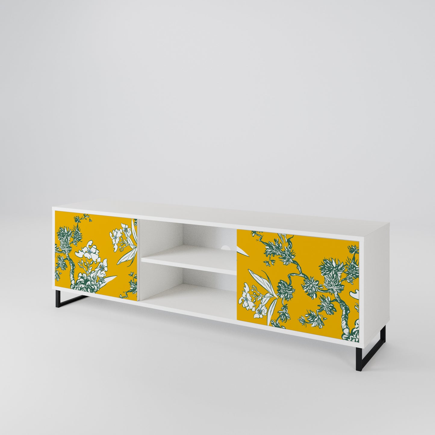 YELLOW CHINOISERIE Dvoudveřový TV stolek