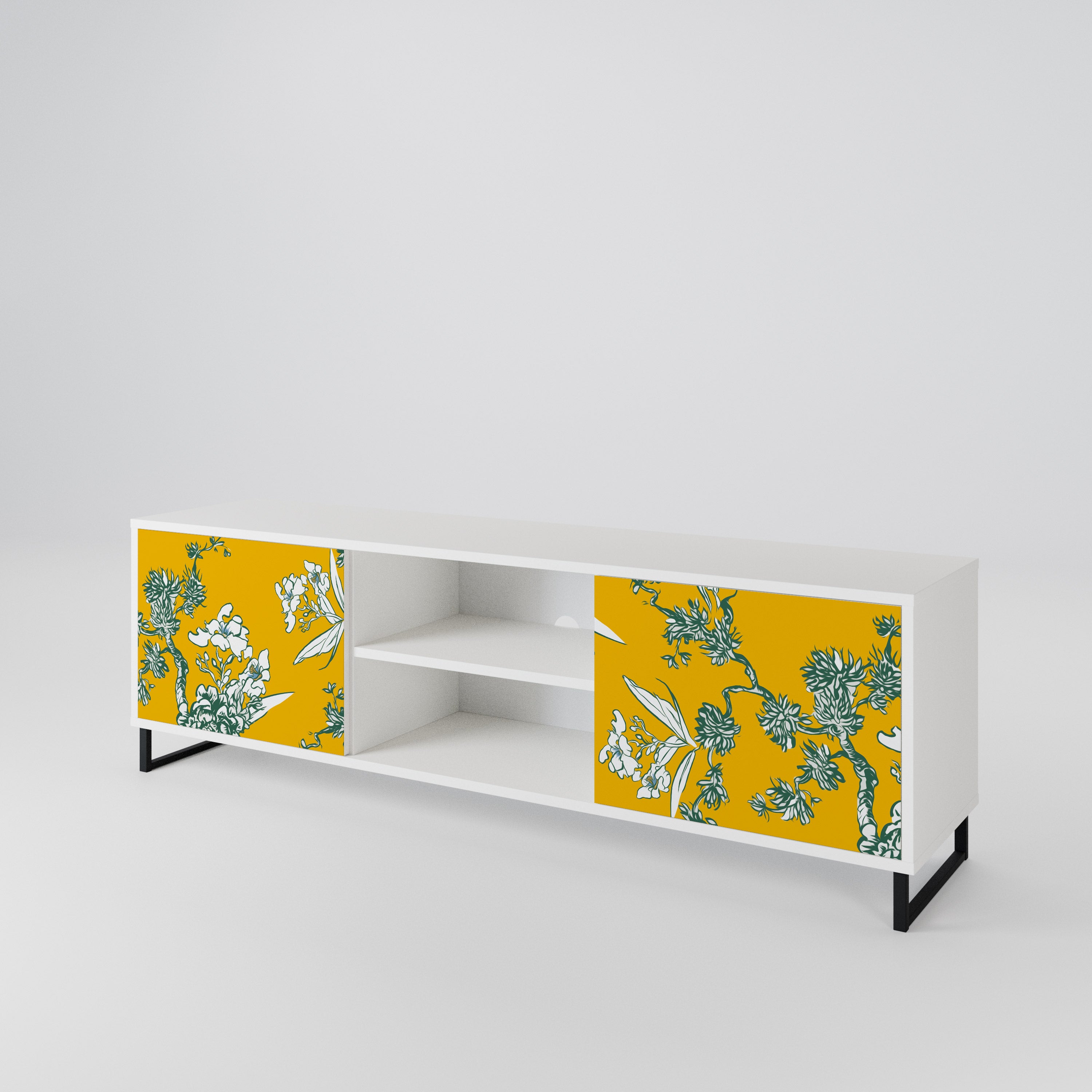 YELLOW CHINOISERIE Dvoudveřový TV stolek