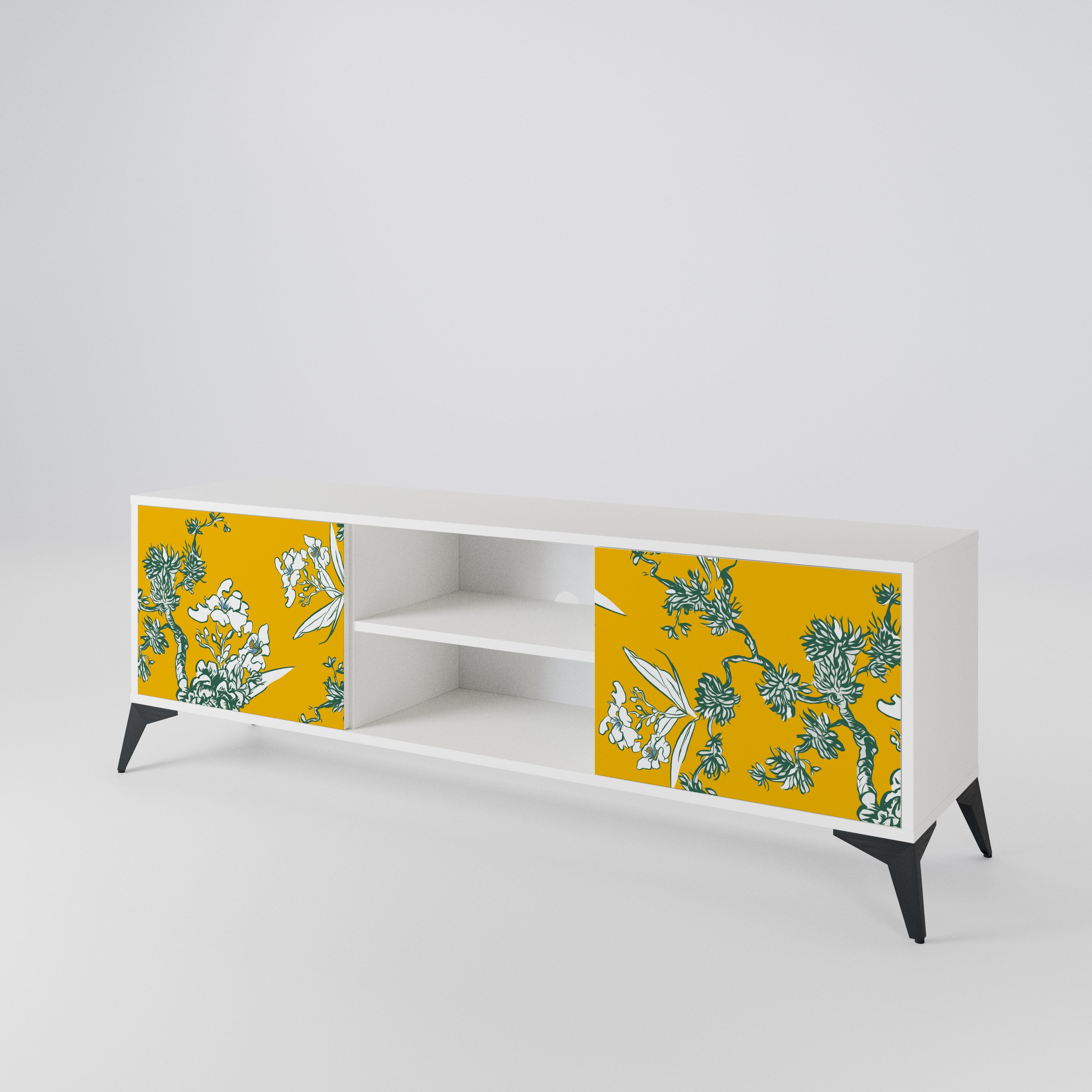 YELLOW CHINOISERIE Dvoudveřový TV stolek