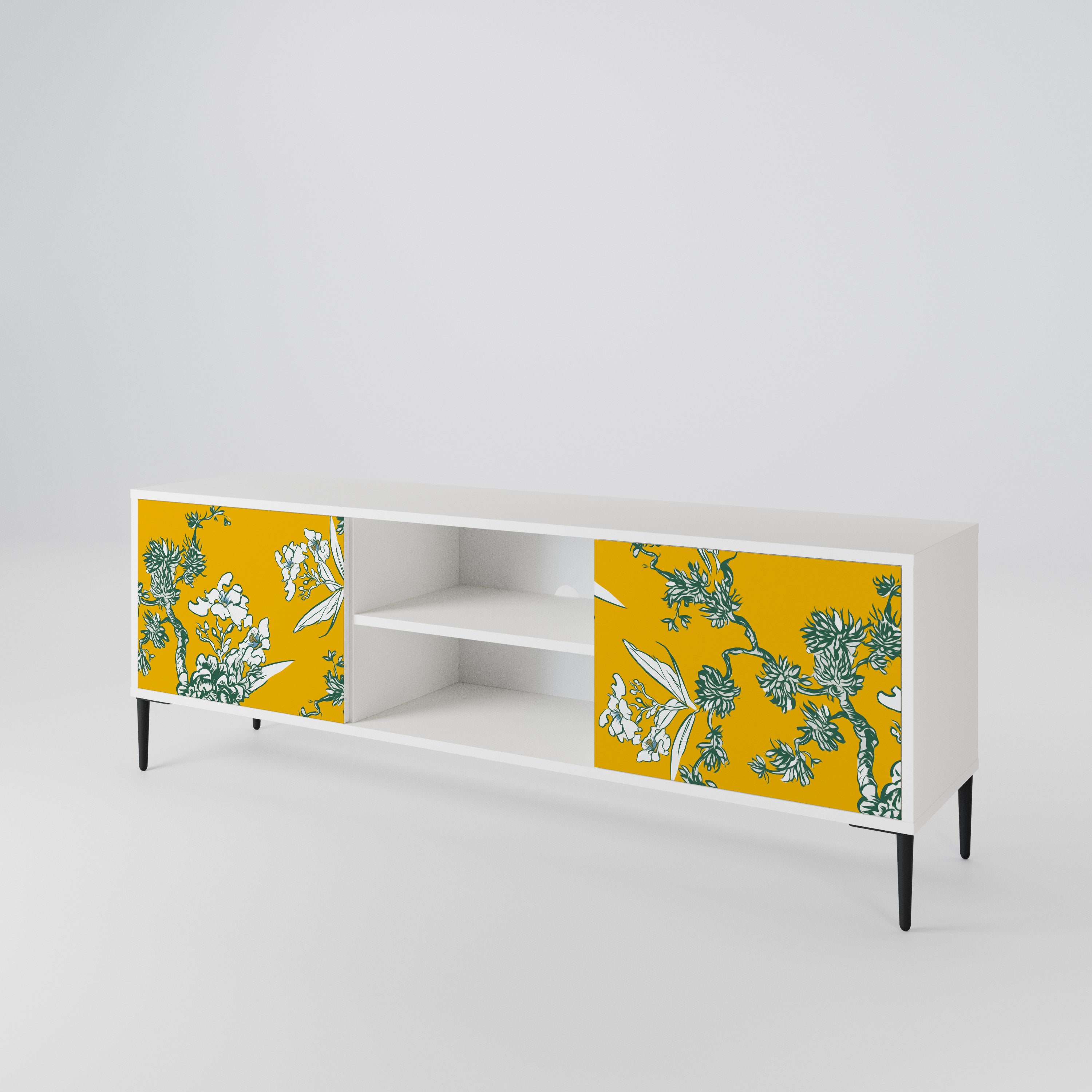 YELLOW CHINOISERIE Dvoudveřový TV stolek