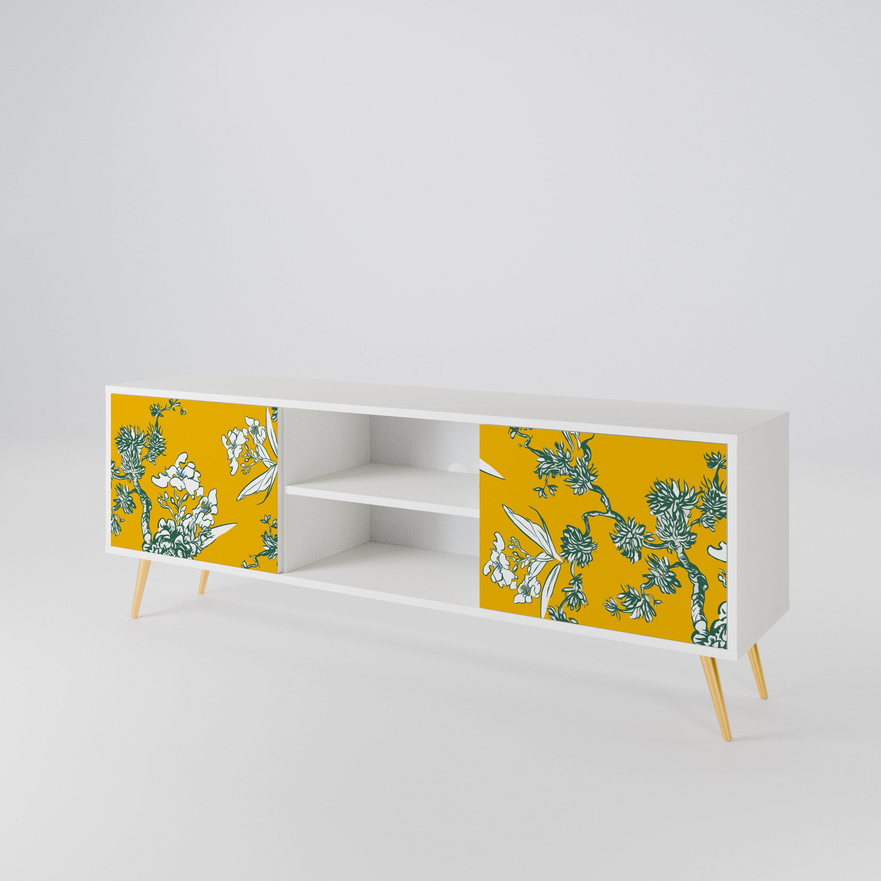 YELLOW CHINOISERIE Dvoudveřový TV stolek