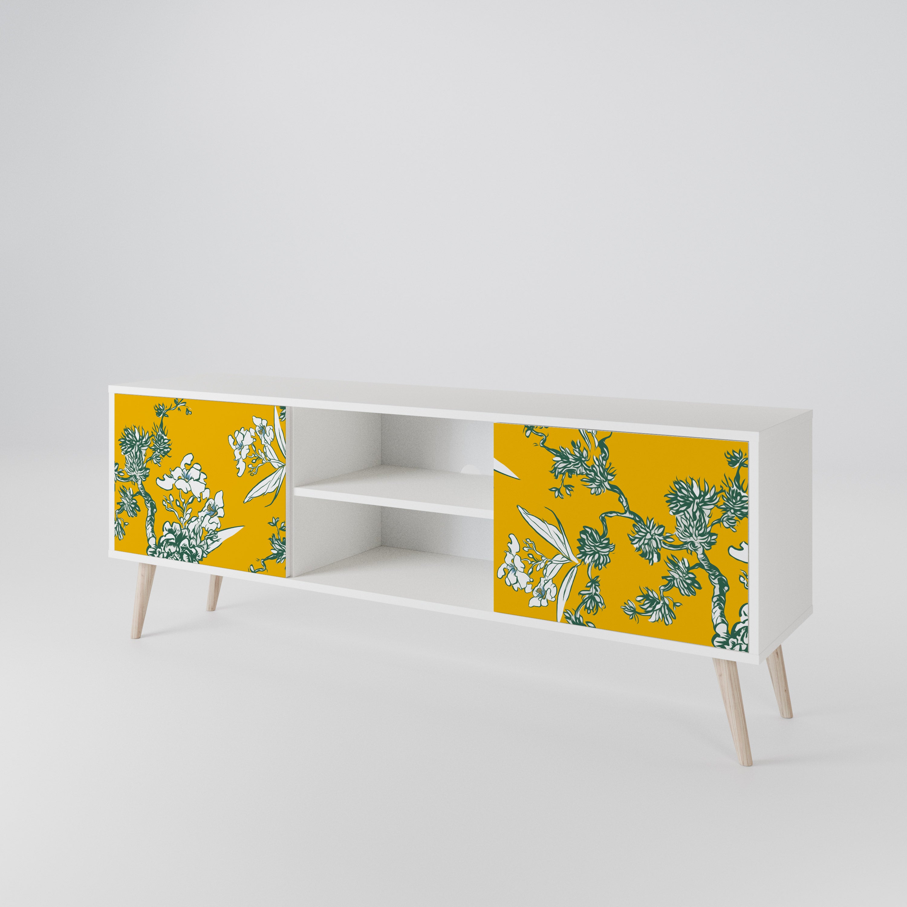 YELLOW CHINOISERIE Dvoudveřový TV stolek