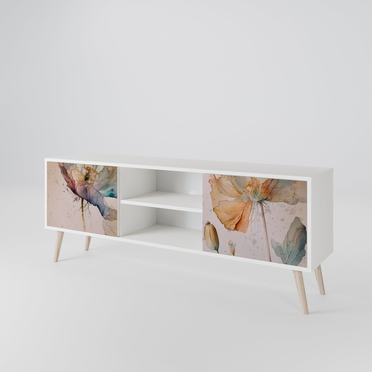 SOFTEN POPPY Dvoudveřový TV stolek