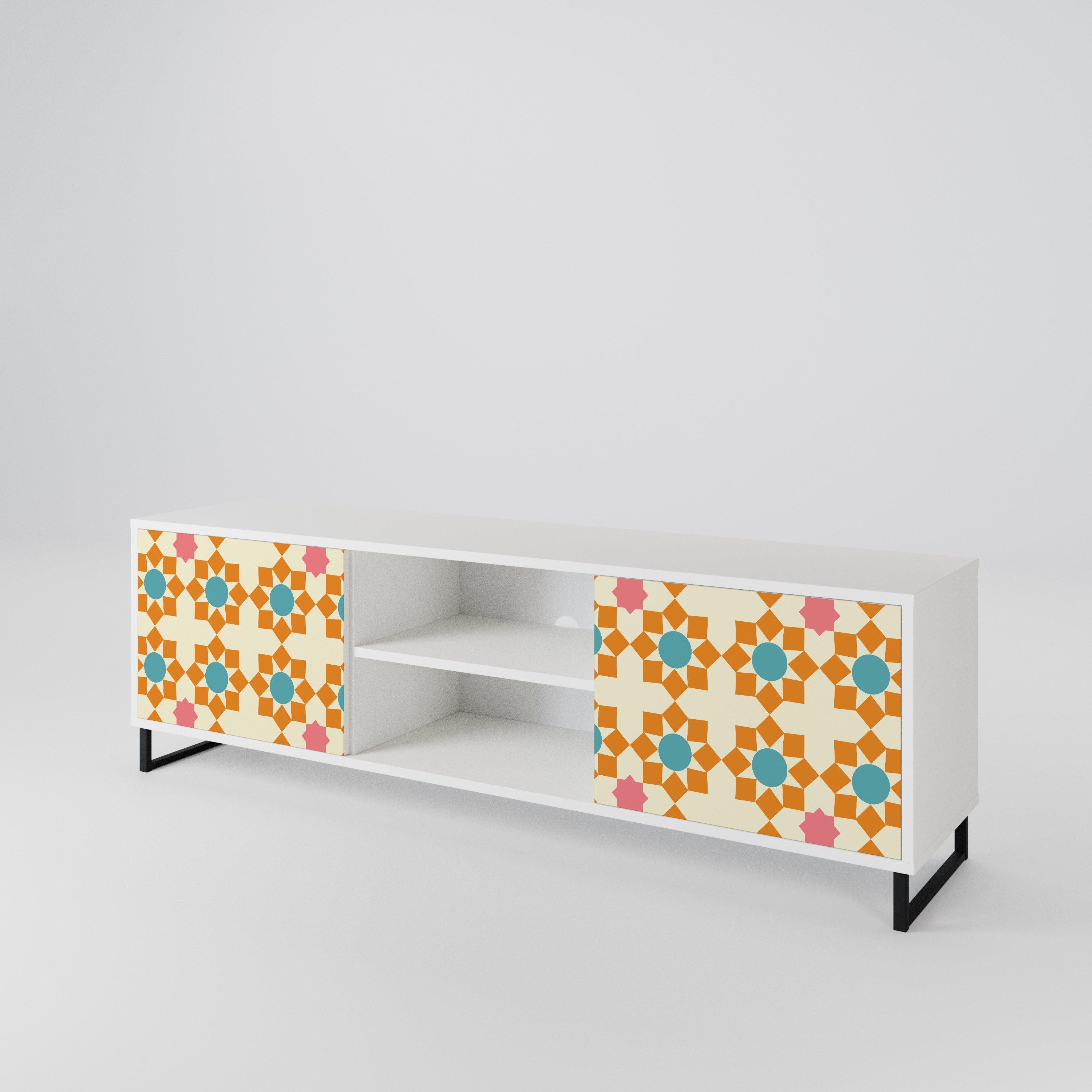 FLORAL DECOR Dvoudveřový TV stolek