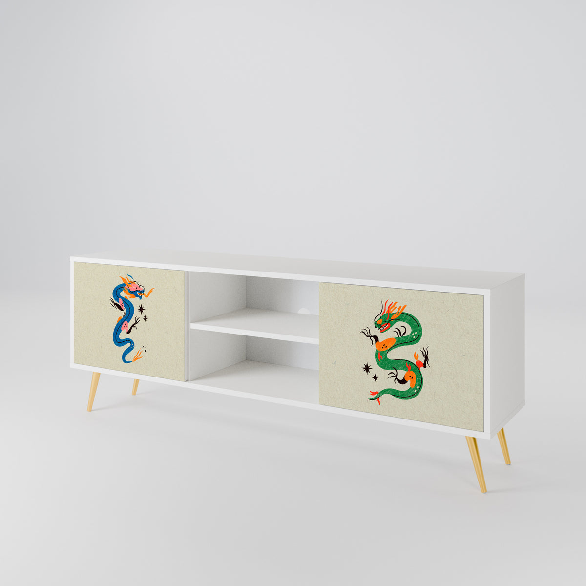 MYTHOLOGICAL CREATURES Dvoudveřový TV stolek