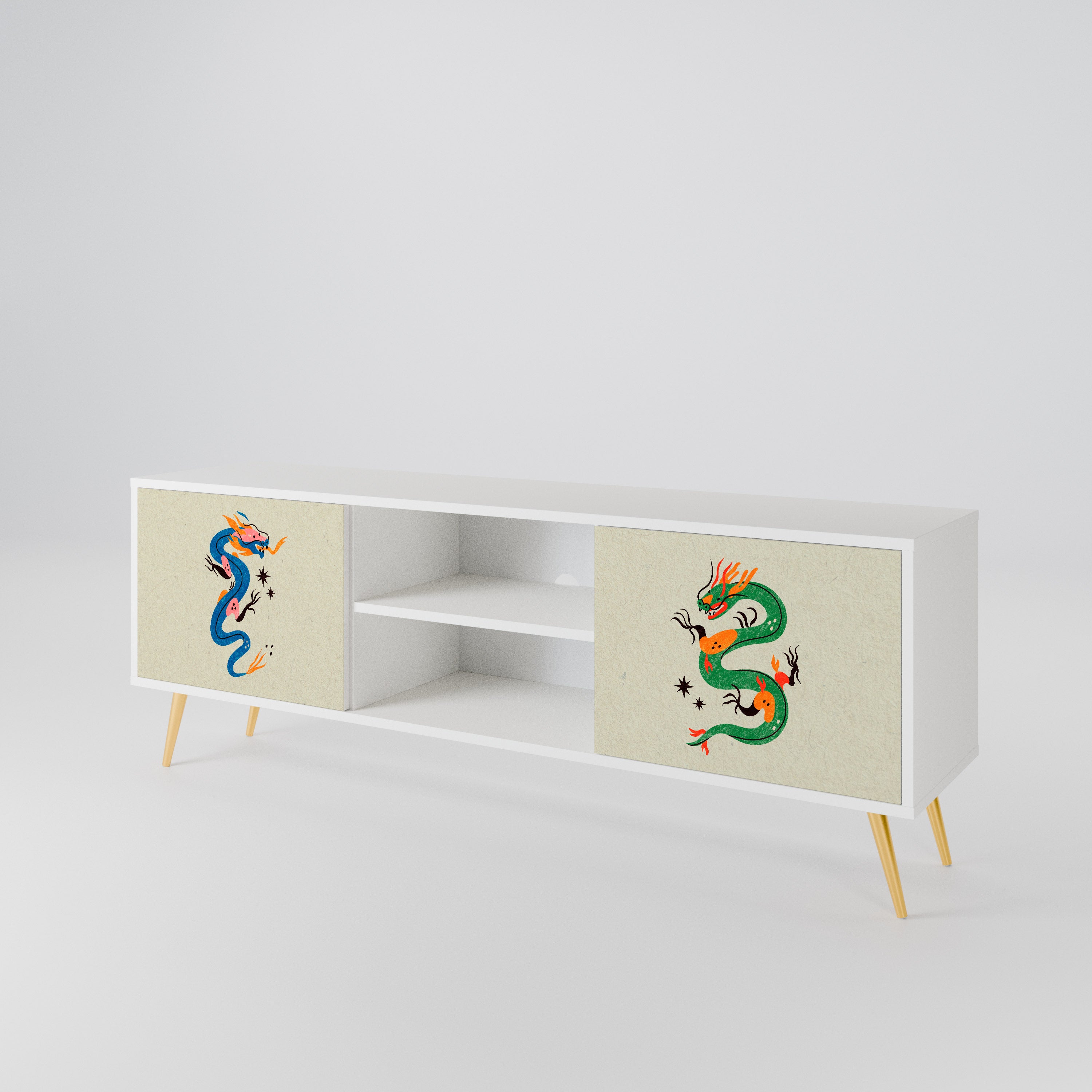 MYTHOLOGICAL CREATURES Dvoudveřový TV stolek