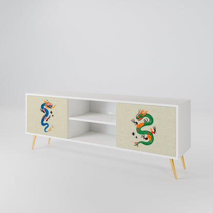 MYTHOLOGICAL CREATURES Dvoudveřový TV stolek
