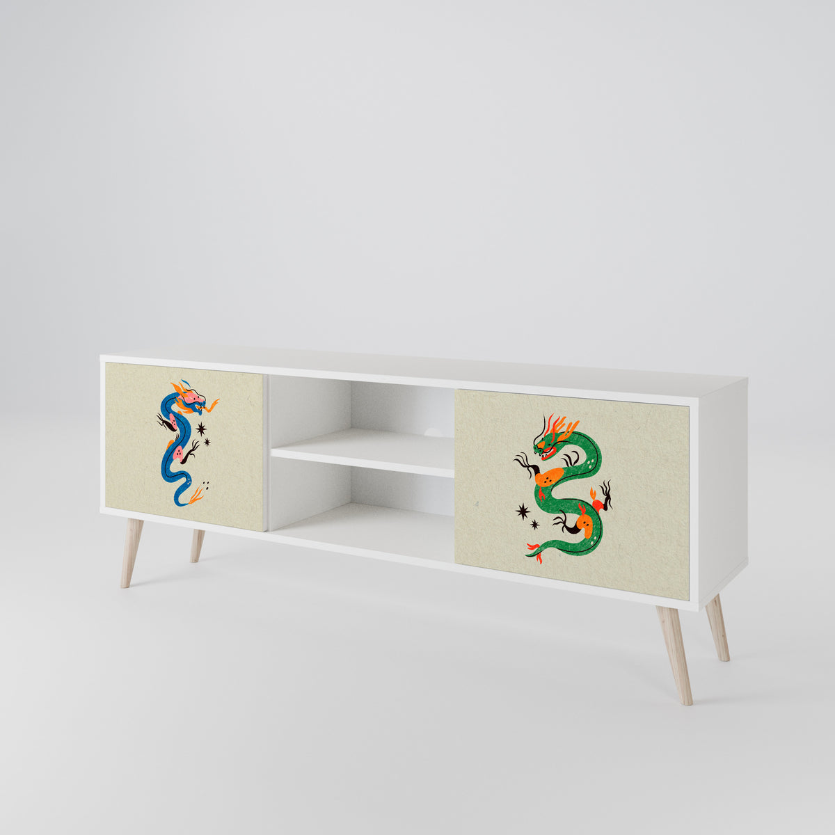 MYTHOLOGICAL CREATURES Dvoudveřový TV stolek