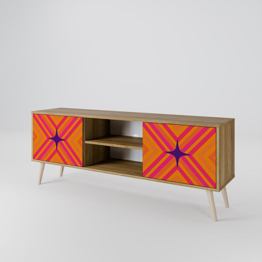 GEOMETRIC BRILLIANCE Dvoudveřový TV stolek