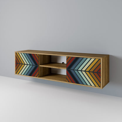 INDIGENOUS ZIGZAG Dvoudveřový TV stolek
