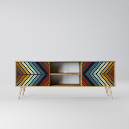 INDIGENOUS ZIGZAG Dvoudveřový TV stolek