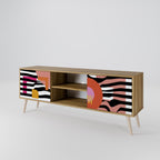 CHROMATIC ABSTRACT 2-Door TV Cabinet