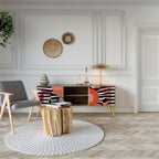 CHROMATIC ABSTRACT 2-Door TV Cabinet