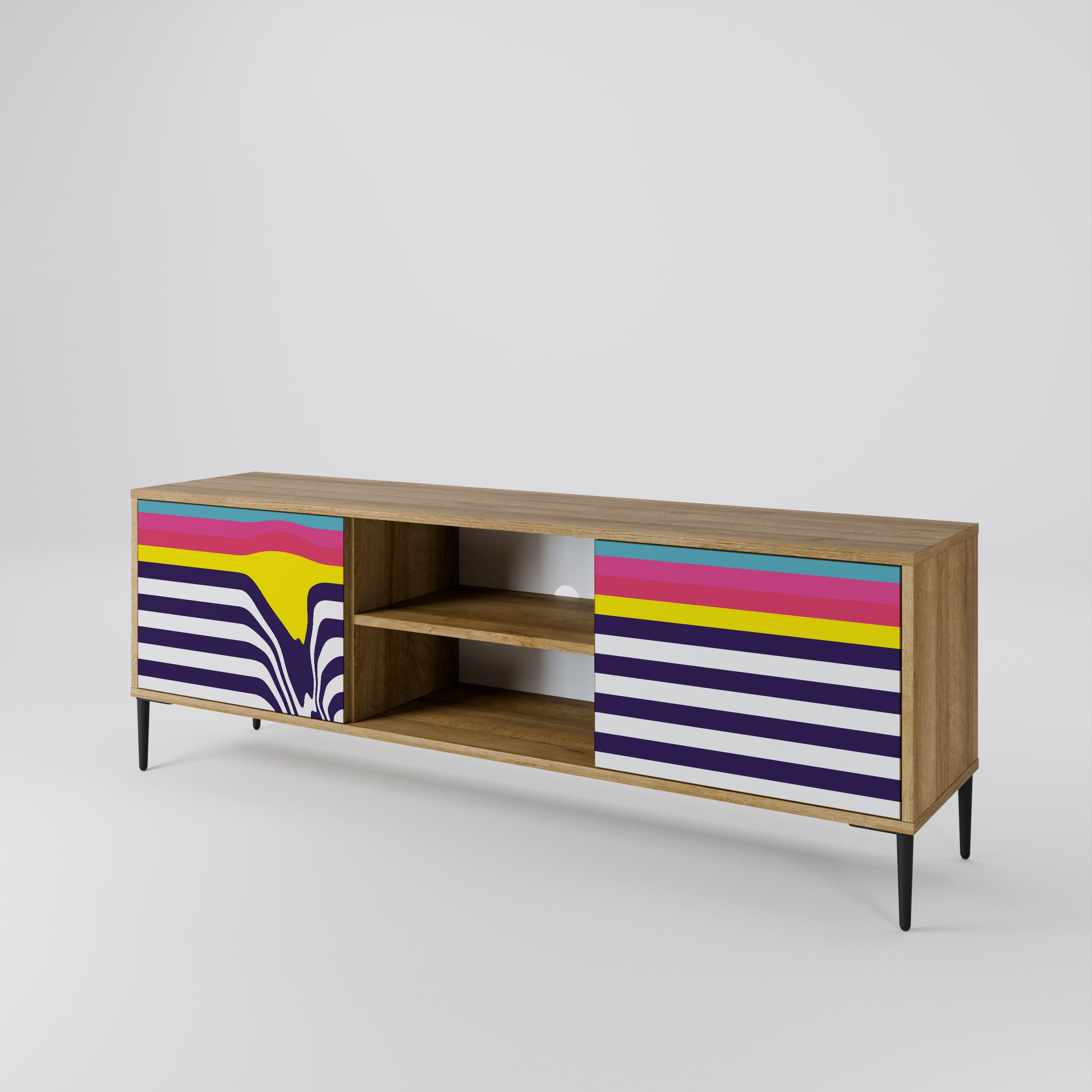 COLORFUL DIVERSION 2-Door TV Cabinet