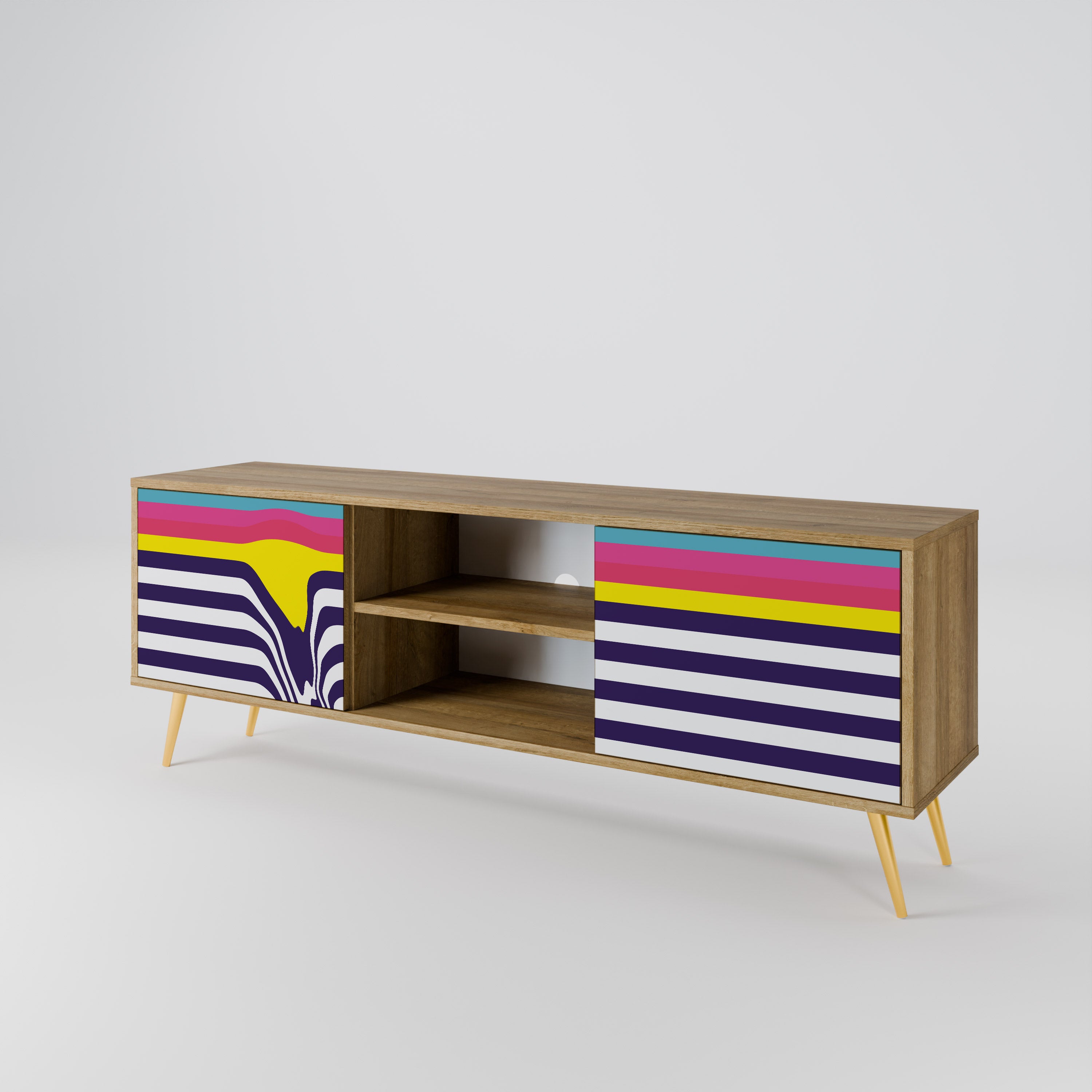 COLORFUL DIVERSION 2-Door TV Cabinet