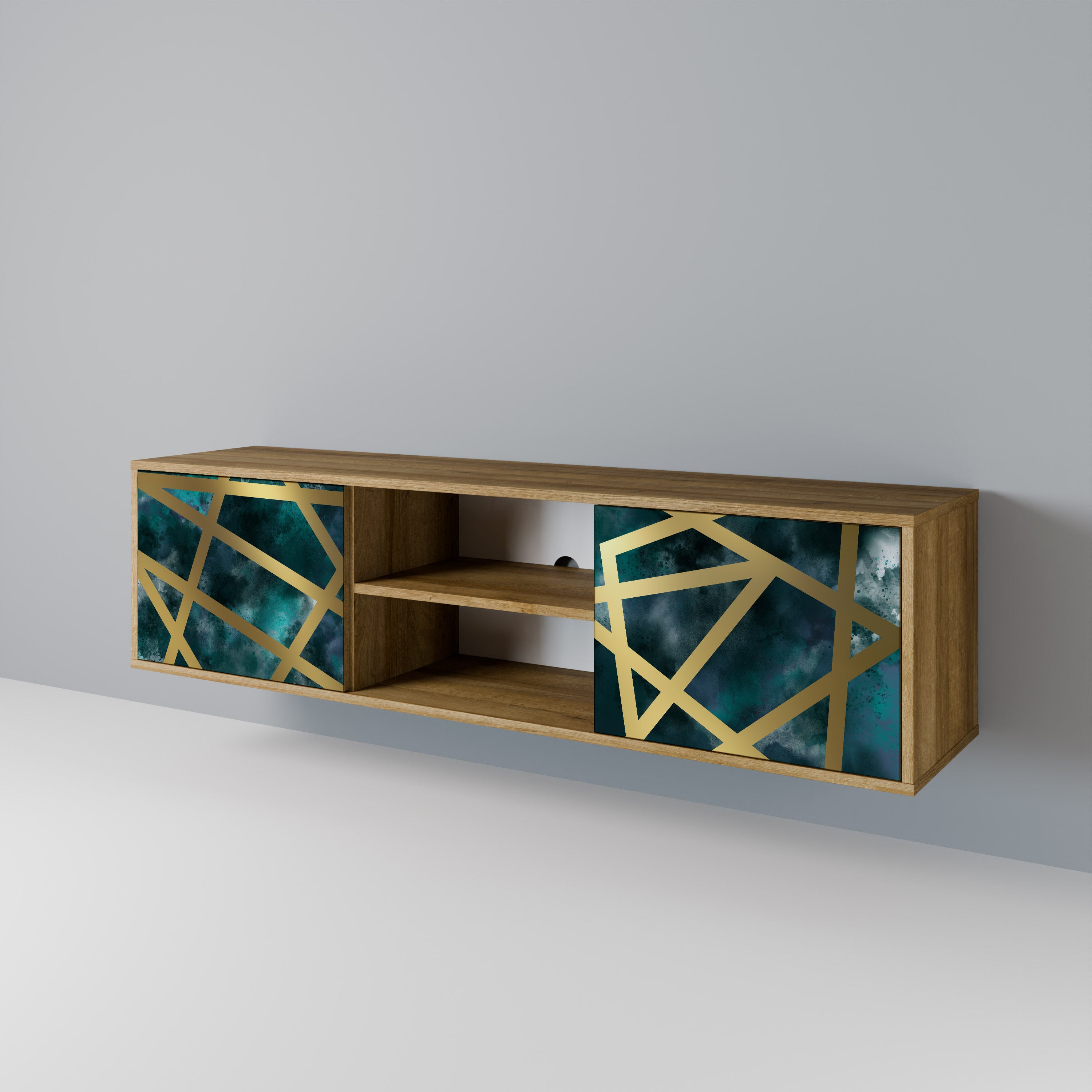 THE LABYRINTH OF GOLD 2-Door TV Cabinet
